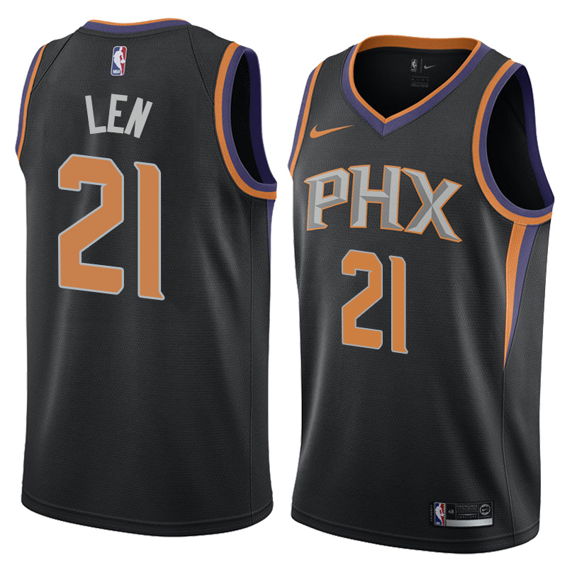 NBA Men Phoenix Suns Black #21 LEN Jersey High Quality Name and Number Print - leoleo123123