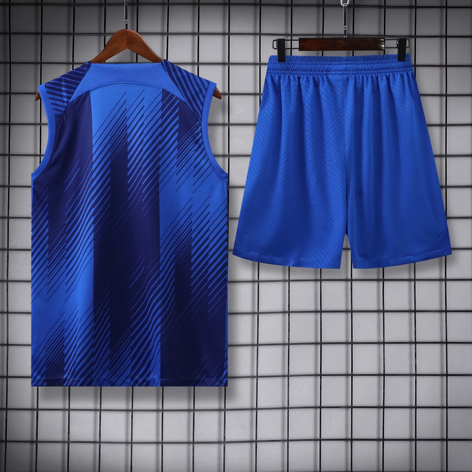 23/24 Barcelona Blue Vest Training Tracksuit - leoleo123123