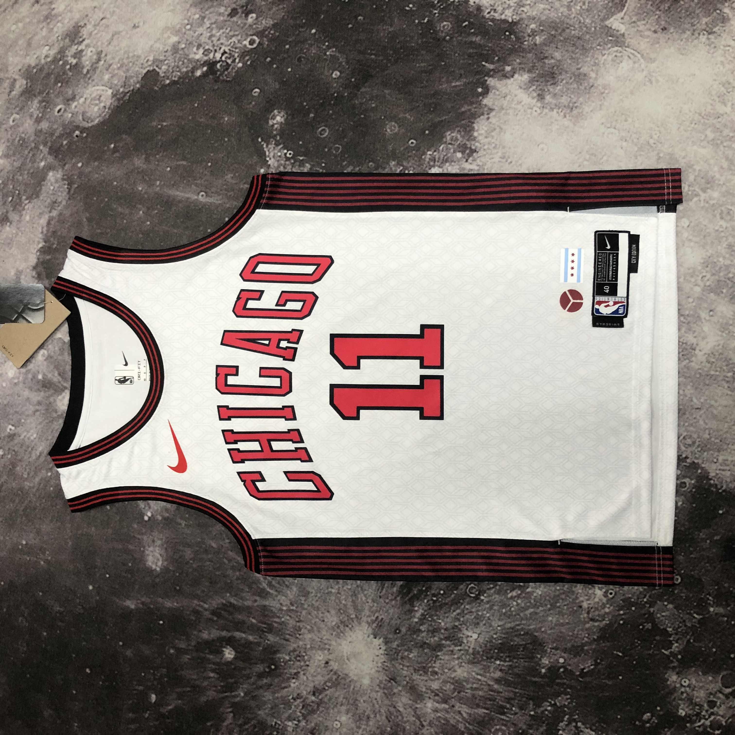 NBA Men 2023 Chicago Bulls City Version White #11 DEROZAN Jersey High Quality Name and Number Print - leoleo123123