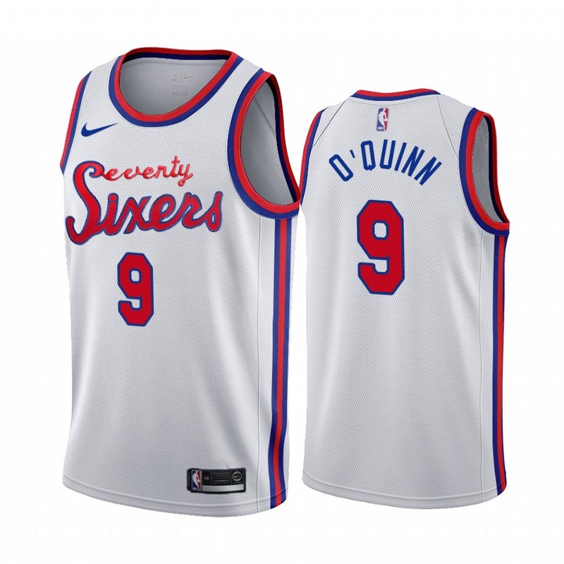 NBA Men Philadelphia 76ers 19-20 Season White #9 O'QUINN Jersey High Quality Name and Number Print - leoleo123123