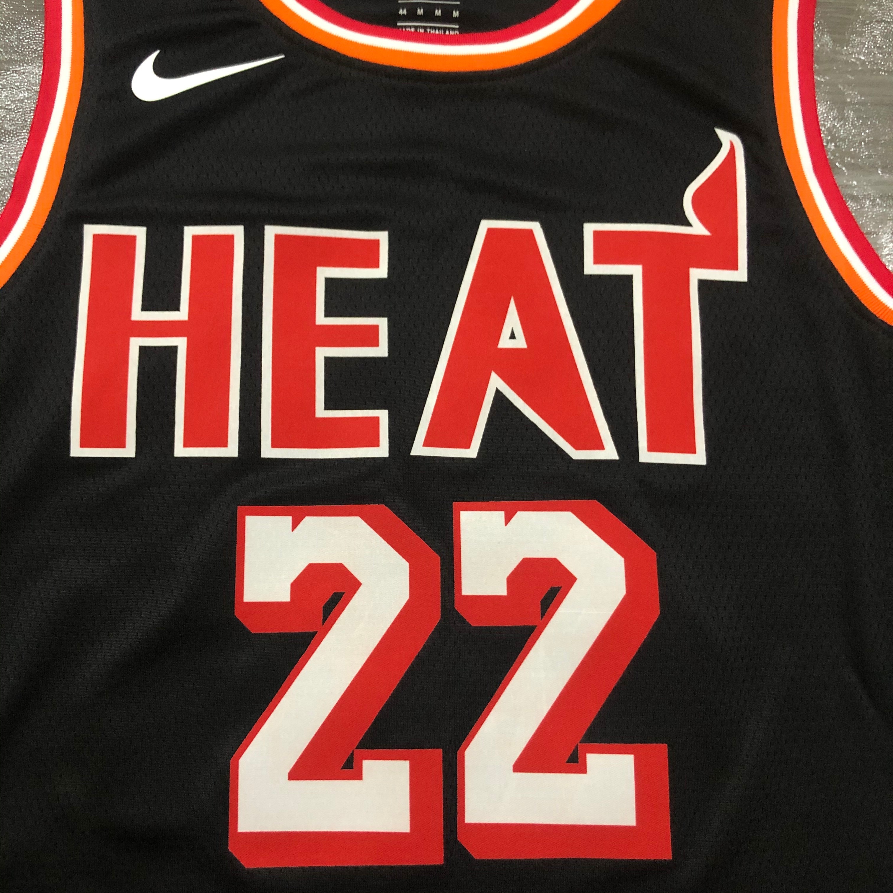 NBA Men Season 2018 Miami Heat Black #22 BUTLER Jersey High Quality Name and Number Print - leoleo123123