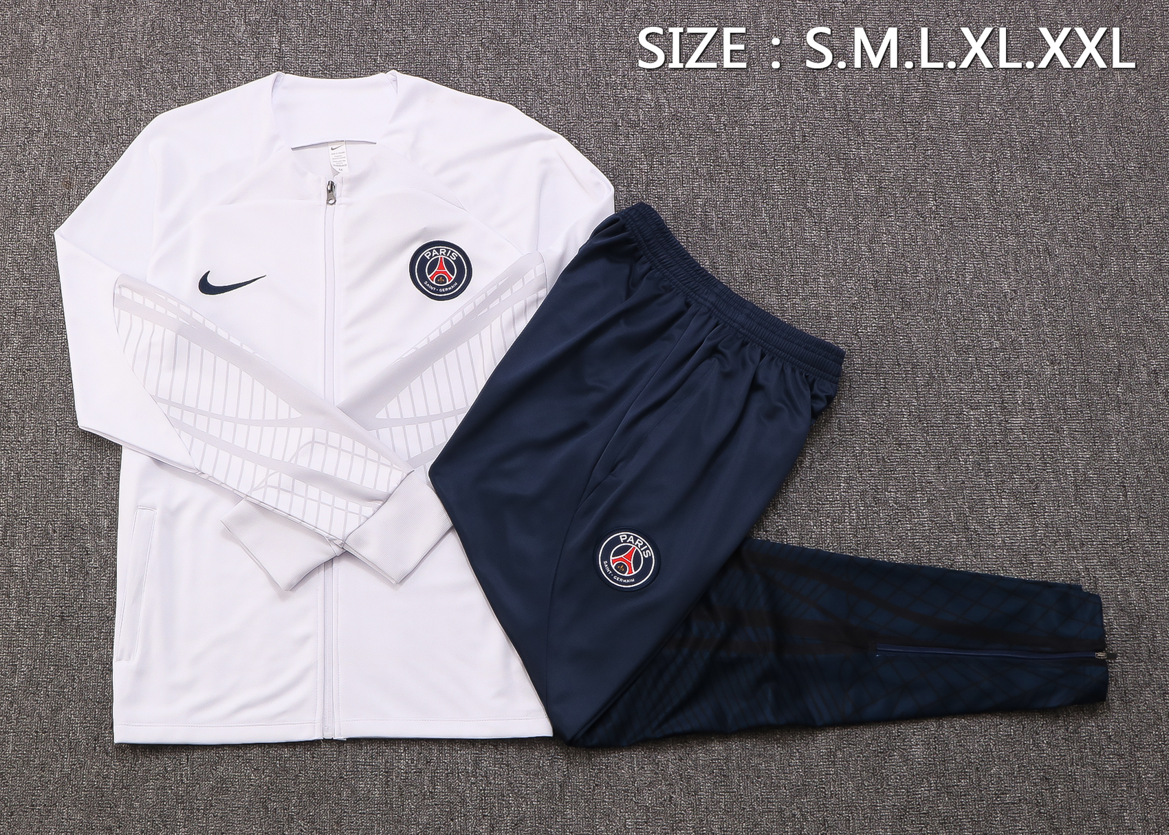 22-23 PSG White Jacket Tracksuit Thai Quality - leoleo123123