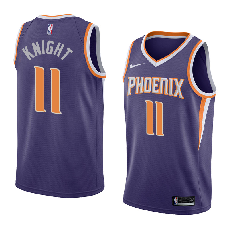 NBA Men Phoenix Suns Purple #11 KNIGHT Jersey High Quality Name and Number Print - leoleo123123