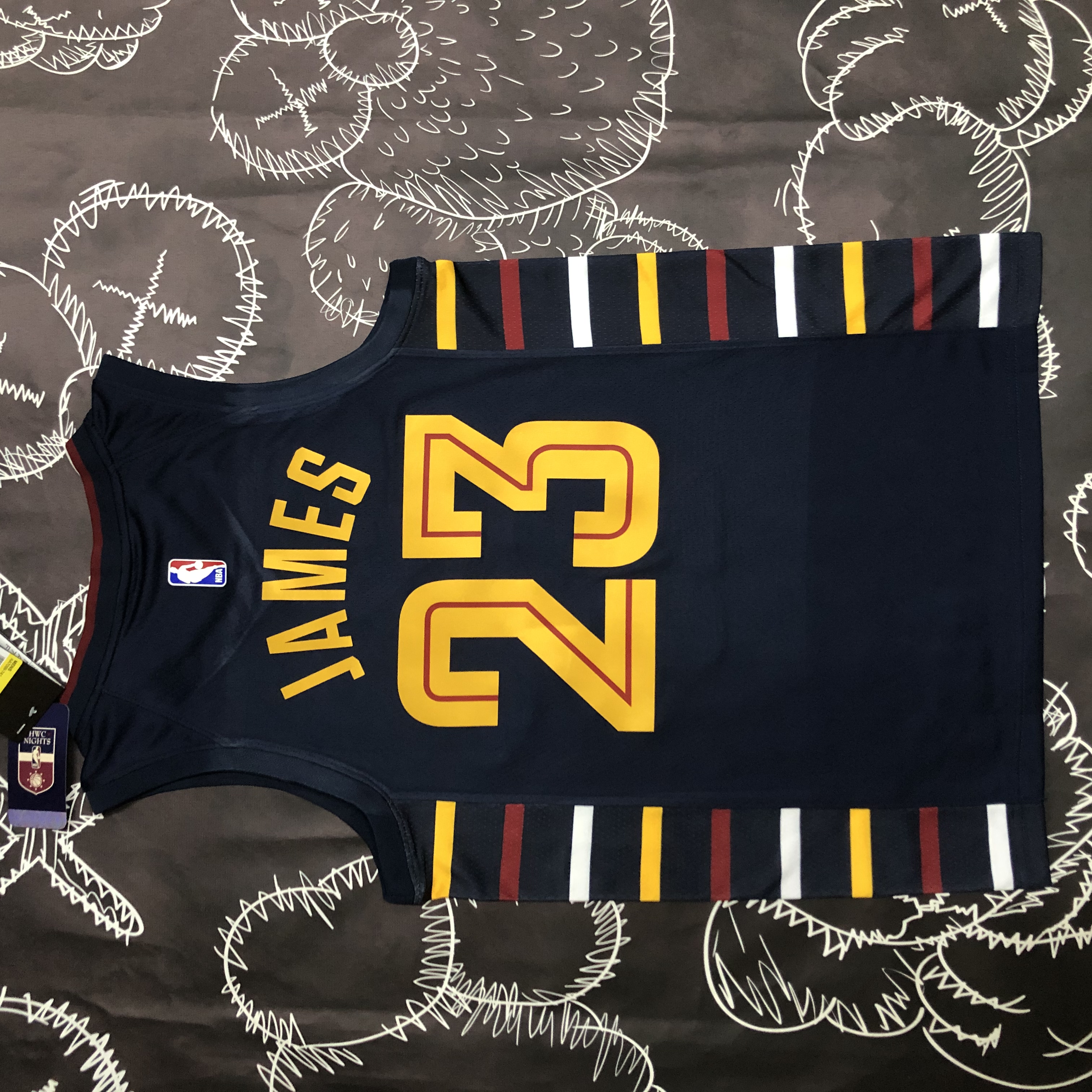 NBA Season 2022 Men Cleveland Cavaliers Black #23 JAMES Jersey High Quality Name and Number Print - leoleo123123
