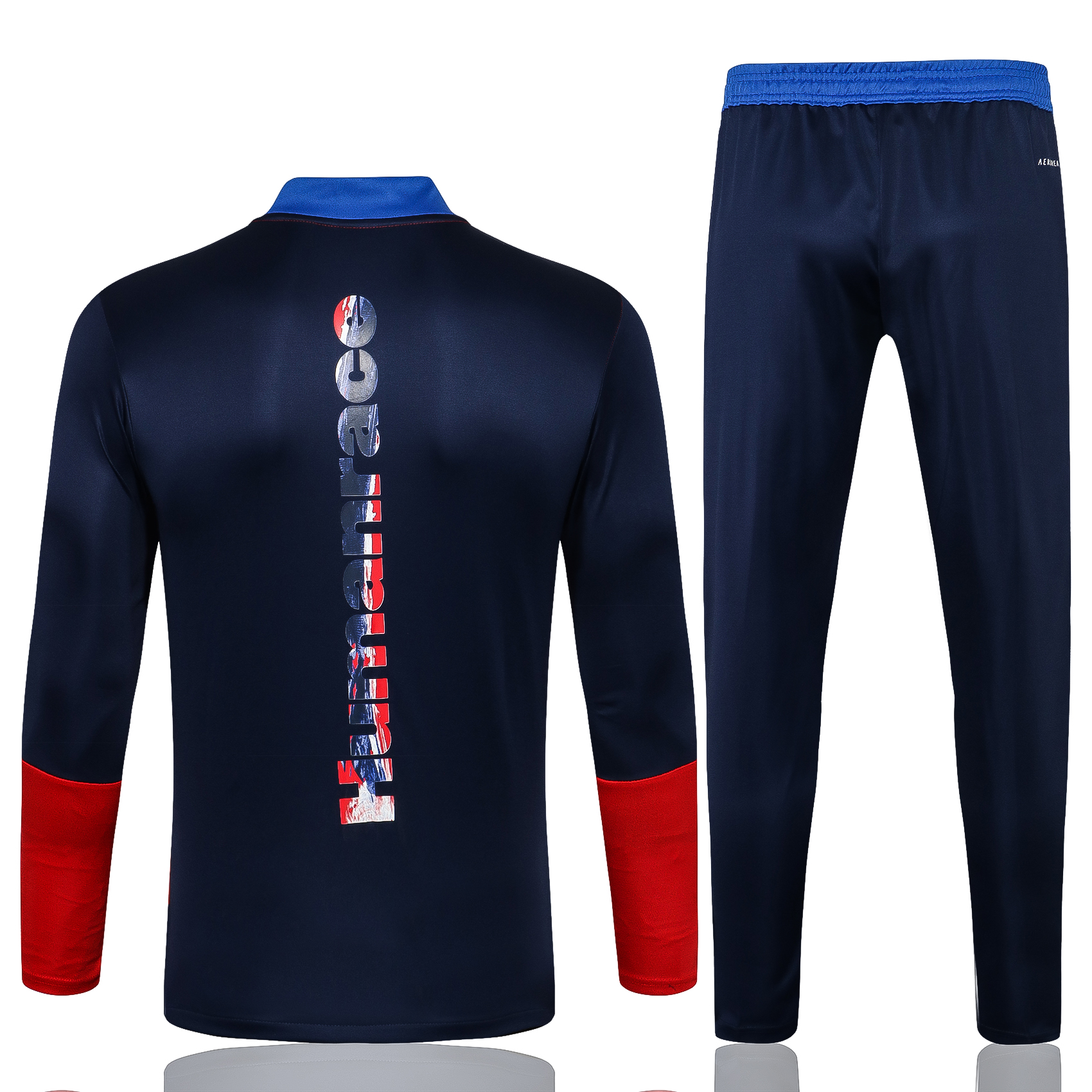 21-22 Real Madrid Red and Blue Sweater Tracksuit Thai Quality - leoleo123123