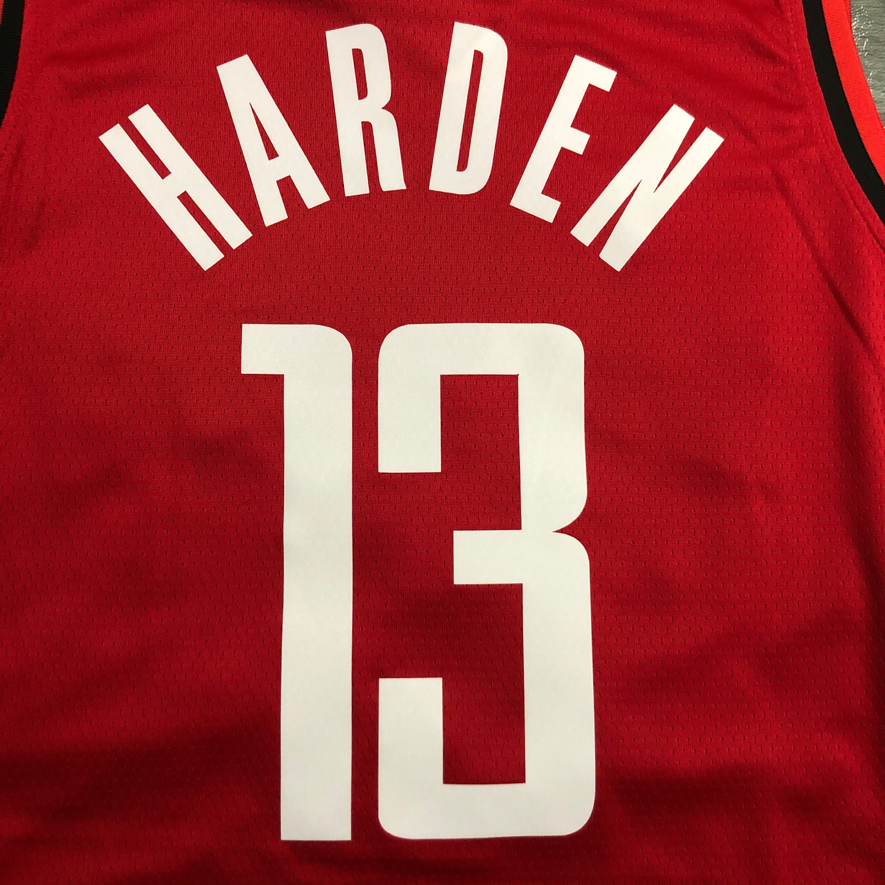 NBA Men Season 2021 Houston Rockets Red #13 HARDEN Jersey High Quality Name and Number Print - leoleo123123