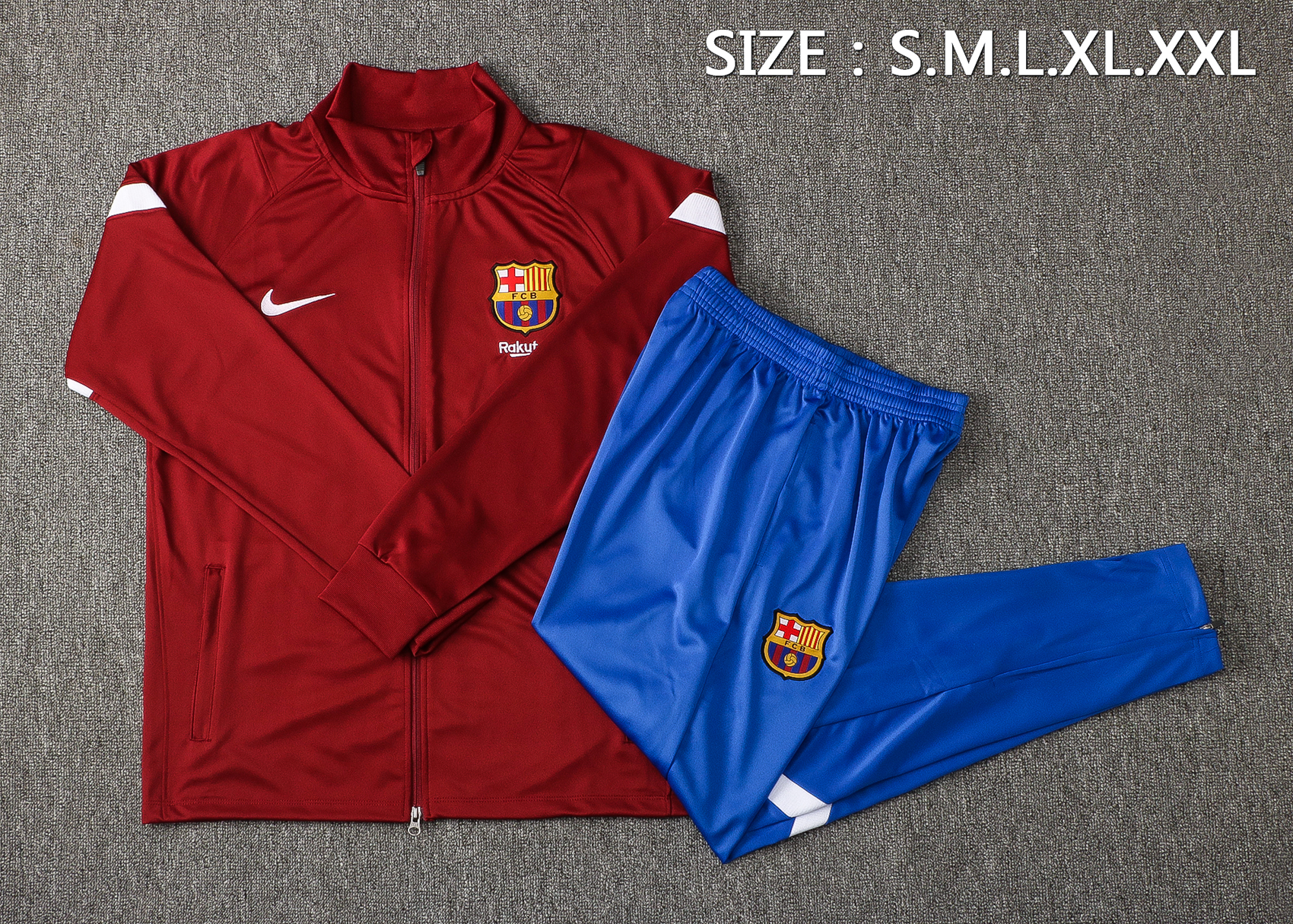 21/22 Barcelona Red Jacket Tracksuit Thai Quality - leoleo123123