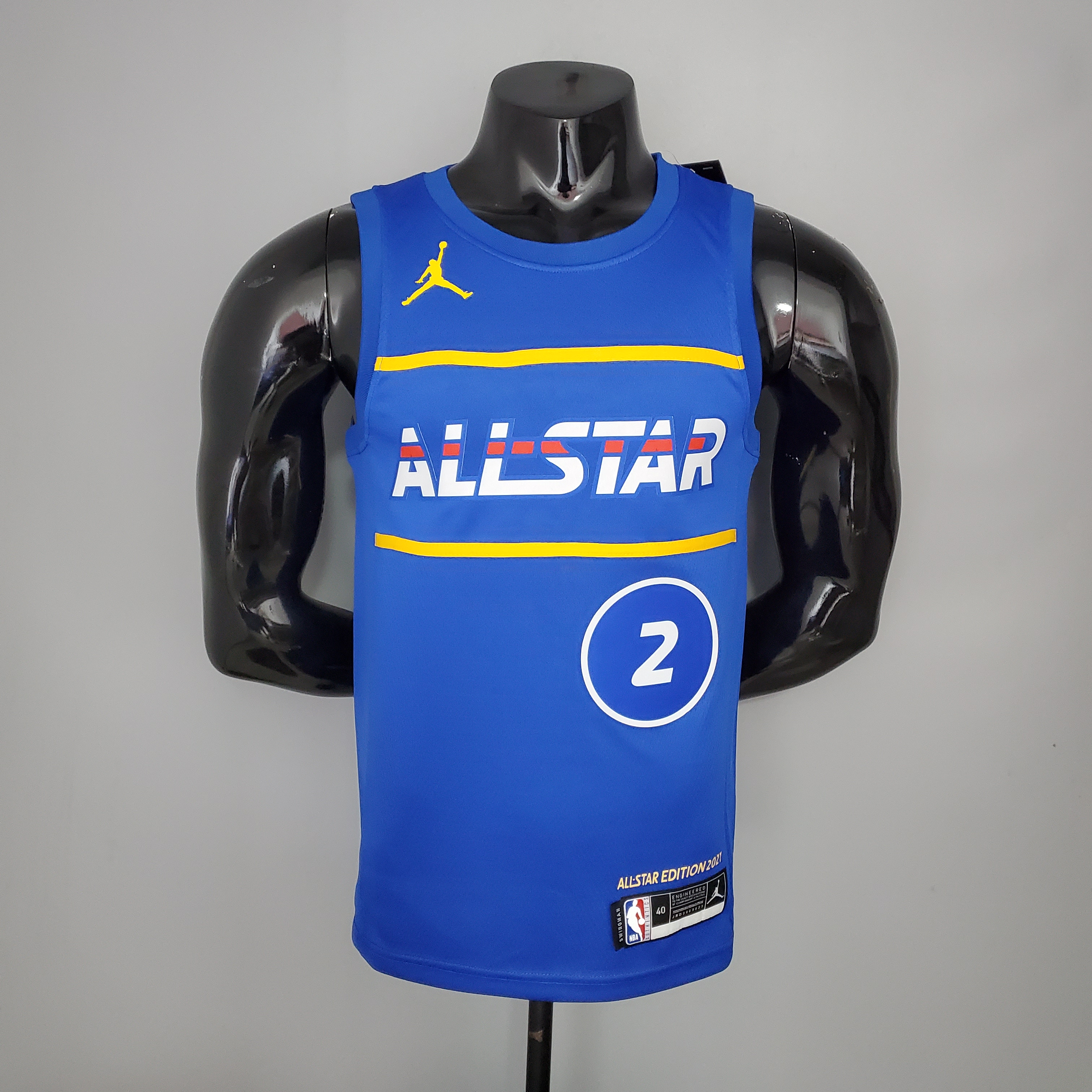 NBA Men 2021 All Star Jerseys Blue #2 LEONARD Jersey High Quality Name and Number Print - leoleo123123