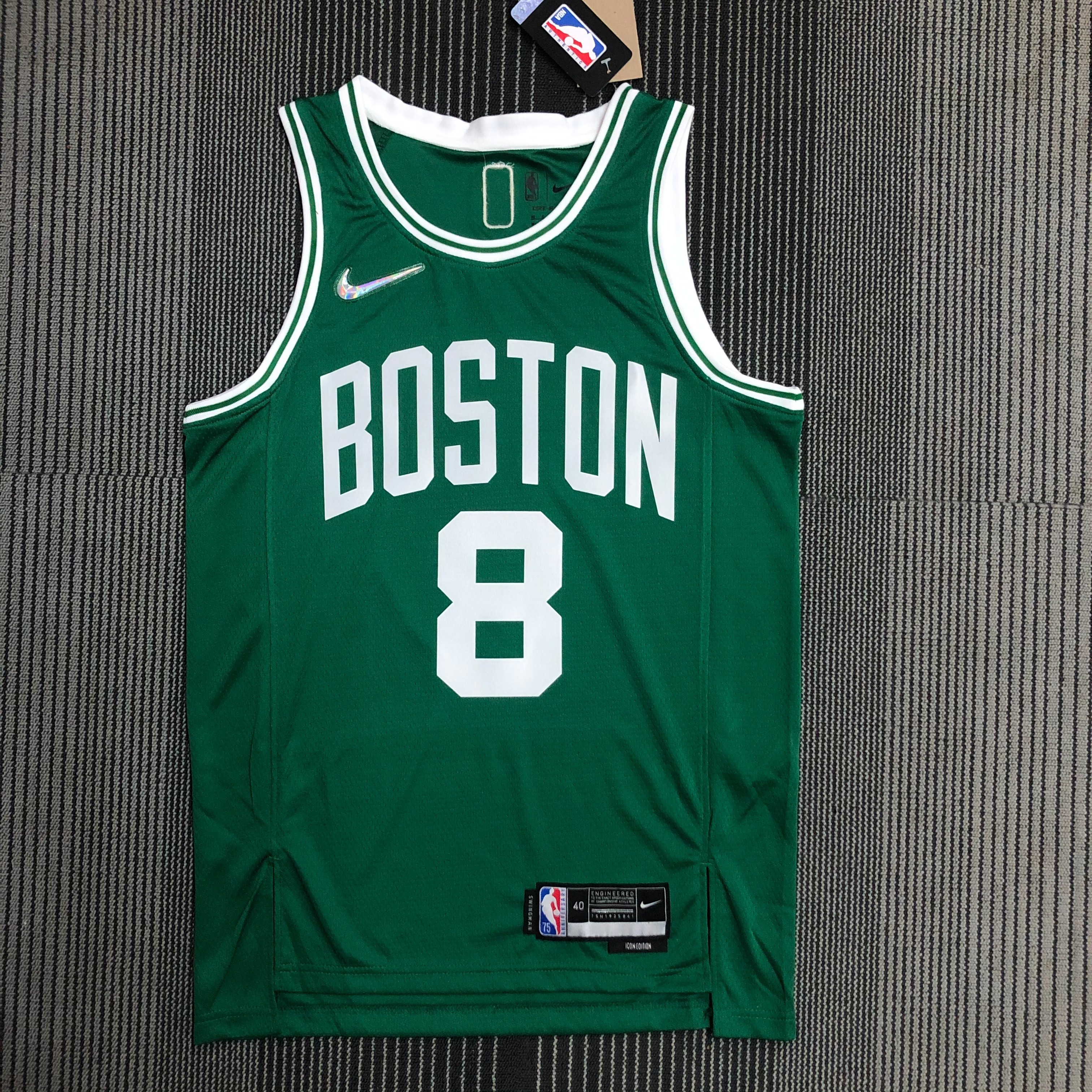 NBA 75th Anniversary Boston Celtics Green #8 WALKER Jersey High Quality Name and Number Print - leoleo123123