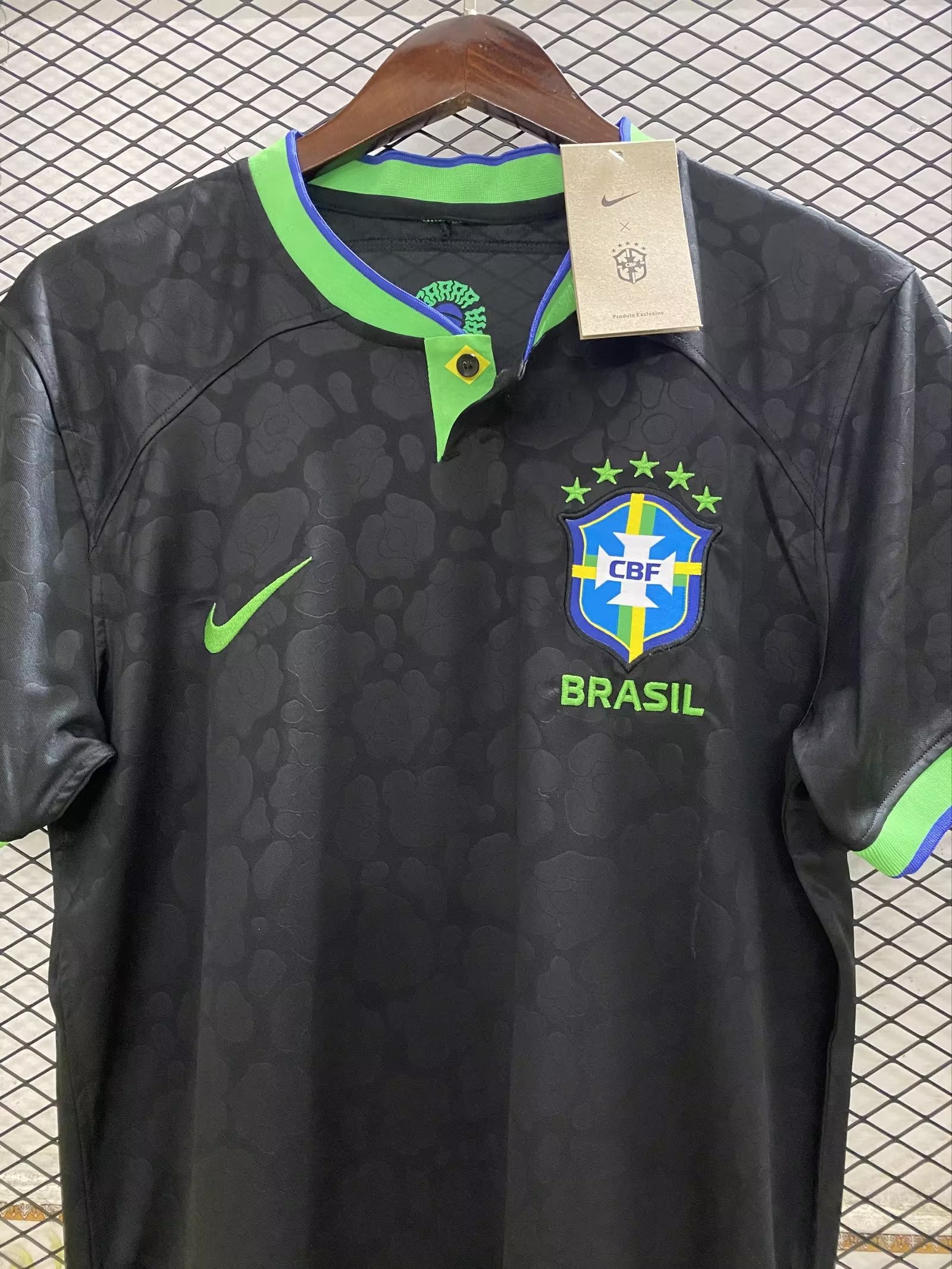 22/23 Brazil Black World Cup Jersey Thai Quality - leoleo123123