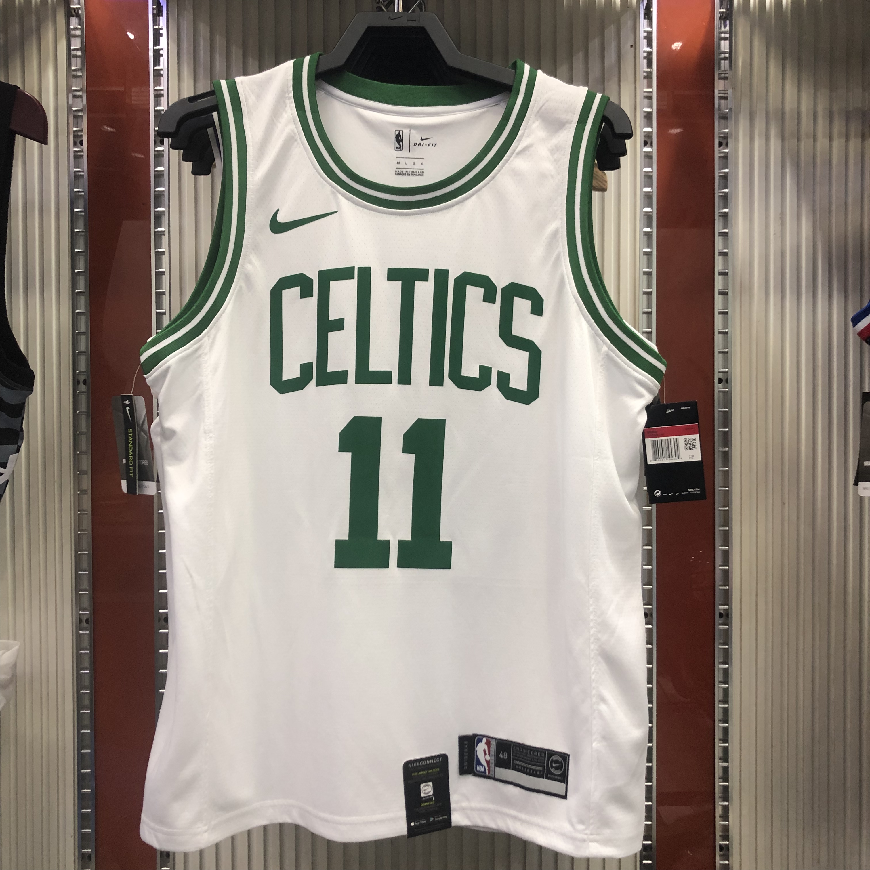 NBA Boston Celtics Retro White with Green Name #11 IRVING Jersey High Quality Name and Number Print - leoleo123123