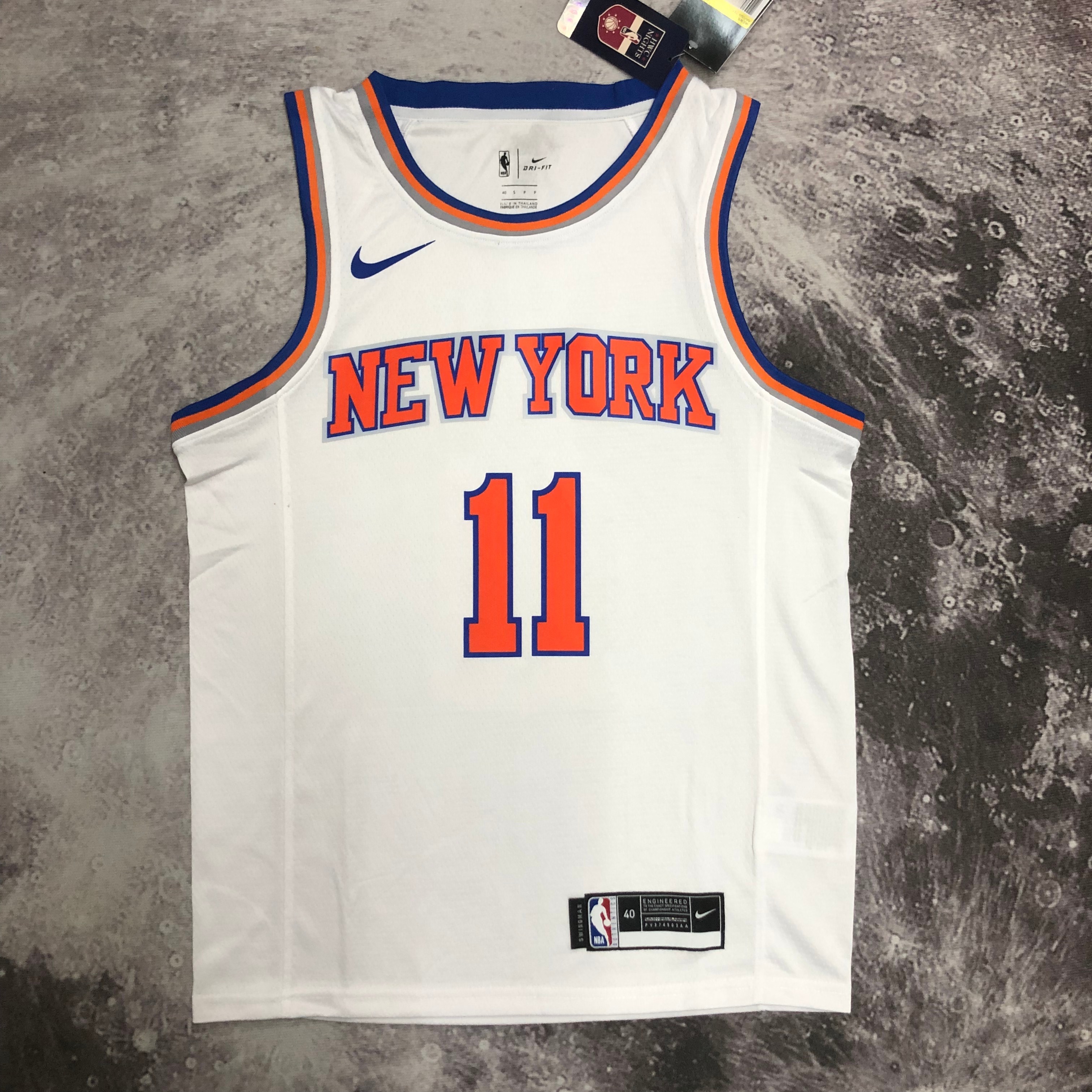 NBA Men New York Knicks White #11 BRUNSON Jersey High Quality Name and Number Print - leoleo123123