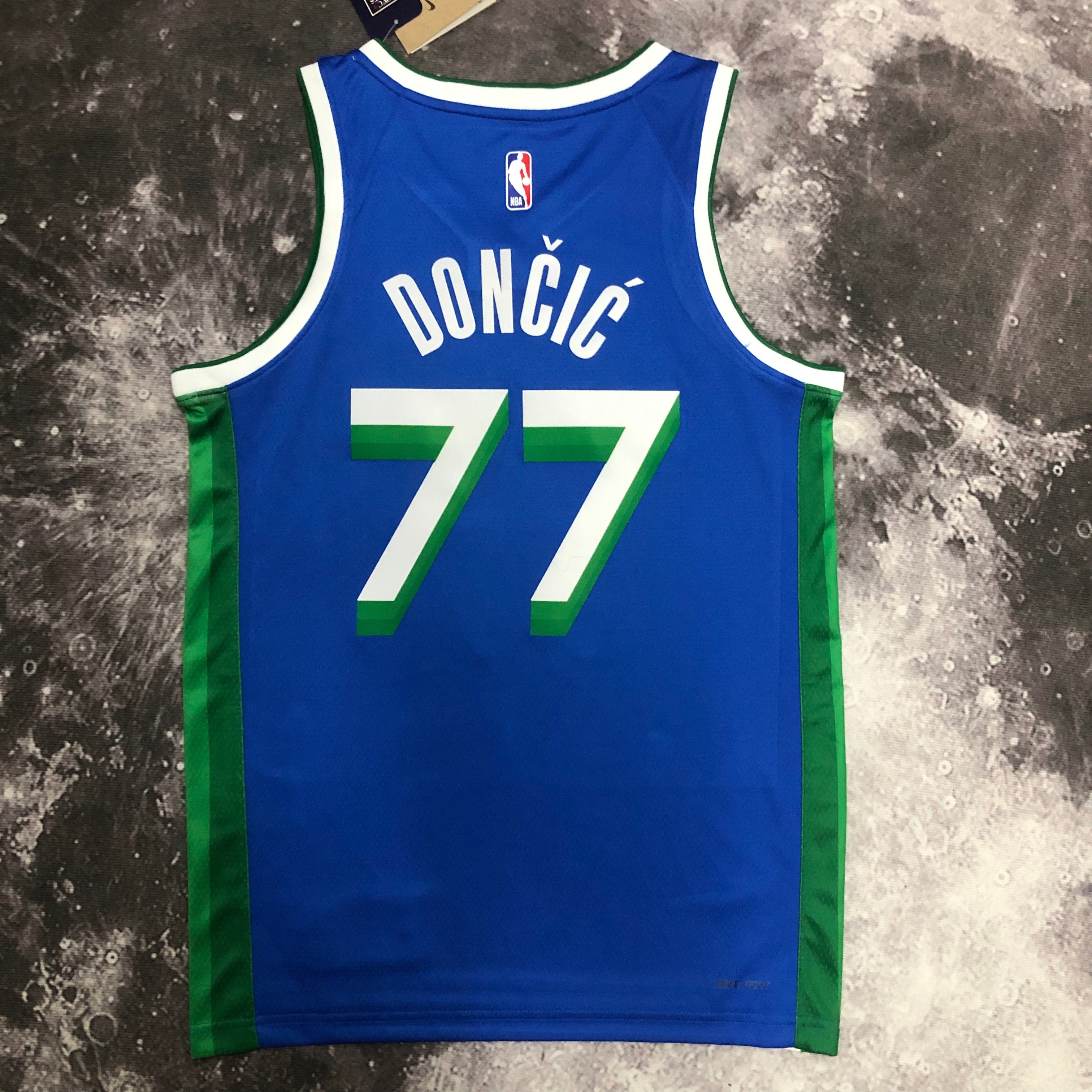 NBA Men Season 2023 Dallas Mavericks Blue #77 DONCIC Jersey High Quality Name and Number Print - leoleo123123