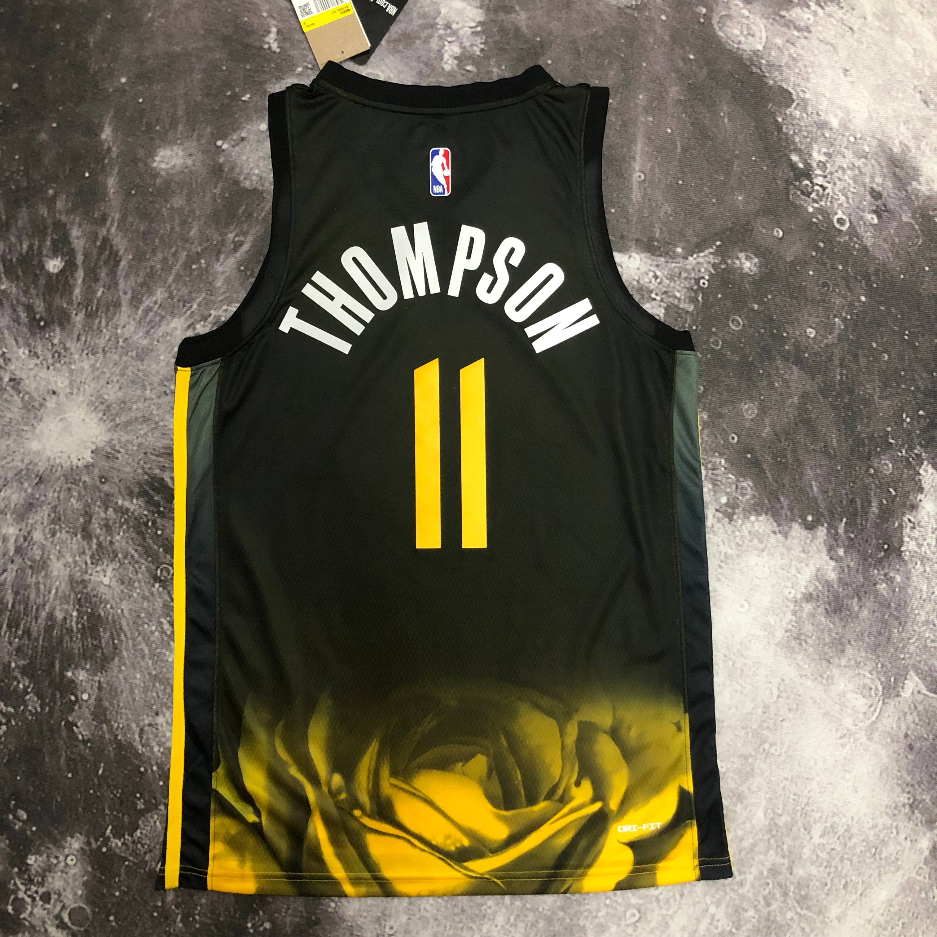 NBA Men Season 2023 Golden State Warriors Black #11 THOMPSON Jersey High Quality Name and Number Print - leoleo123123
