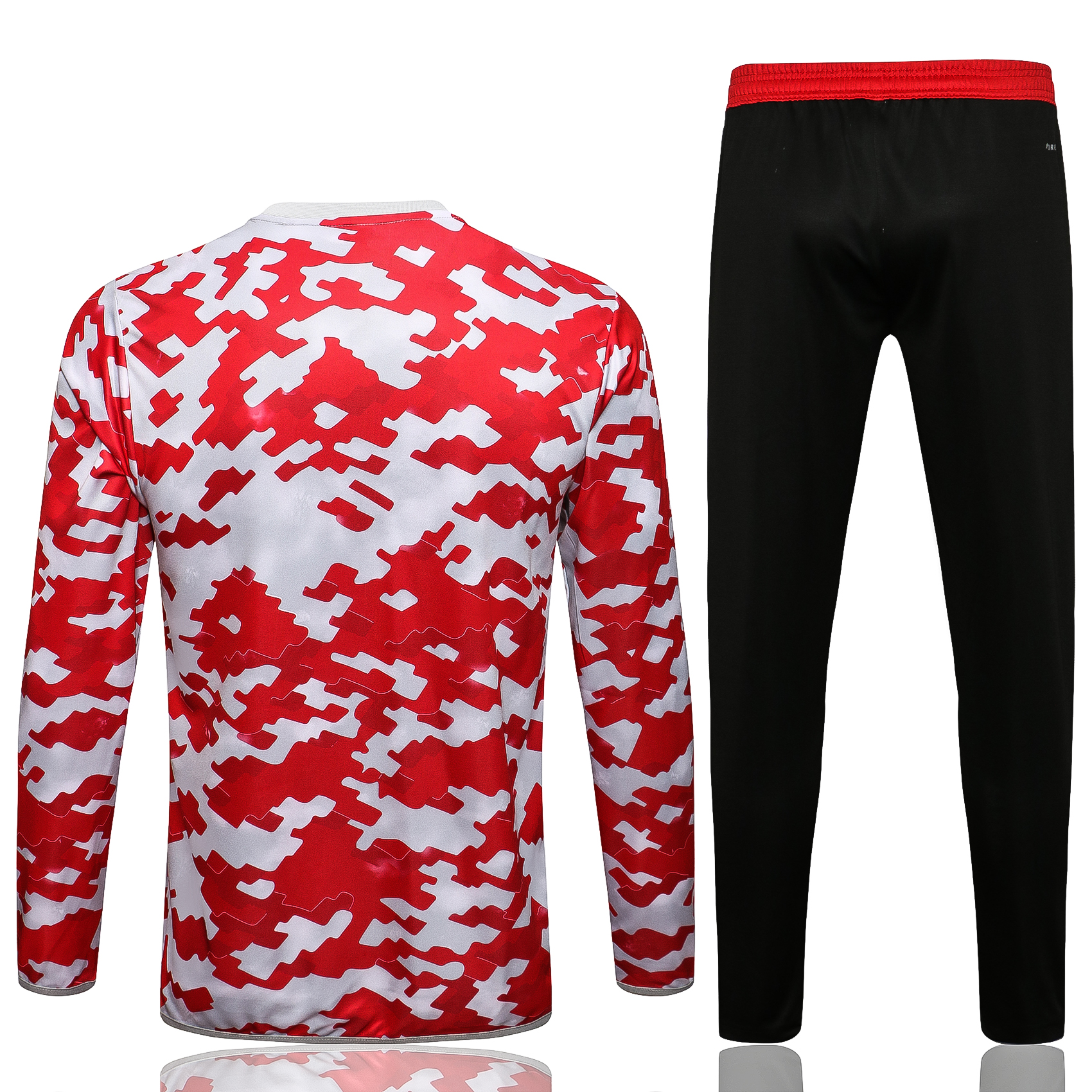 21-22 Man United Red Round Collar Sweater Tracksuit Thai Quality - leoleo123123