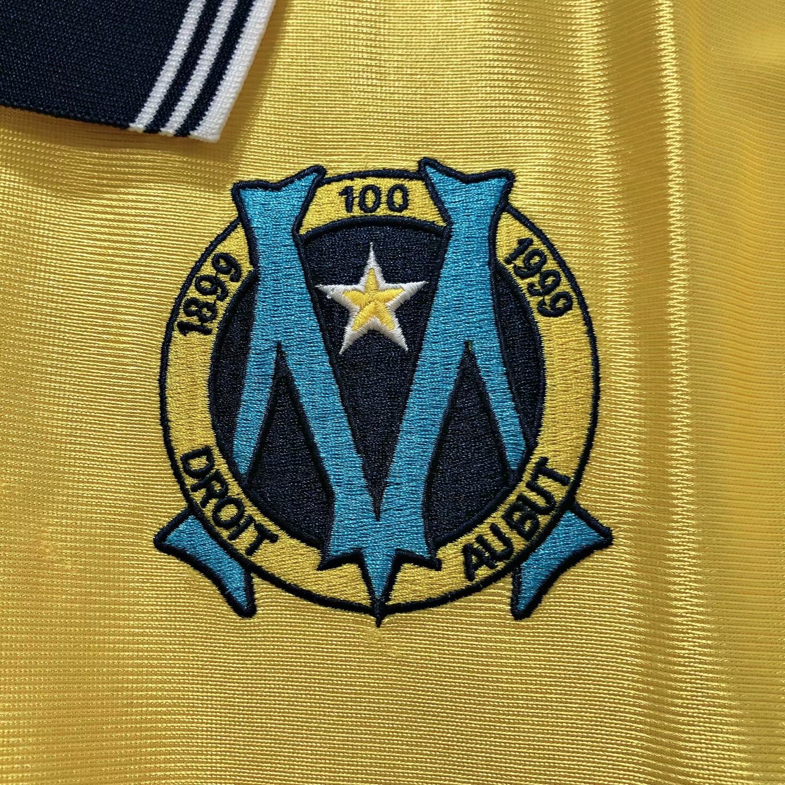 98-99 Marseille Gold Retro Jersey - leoleo123123