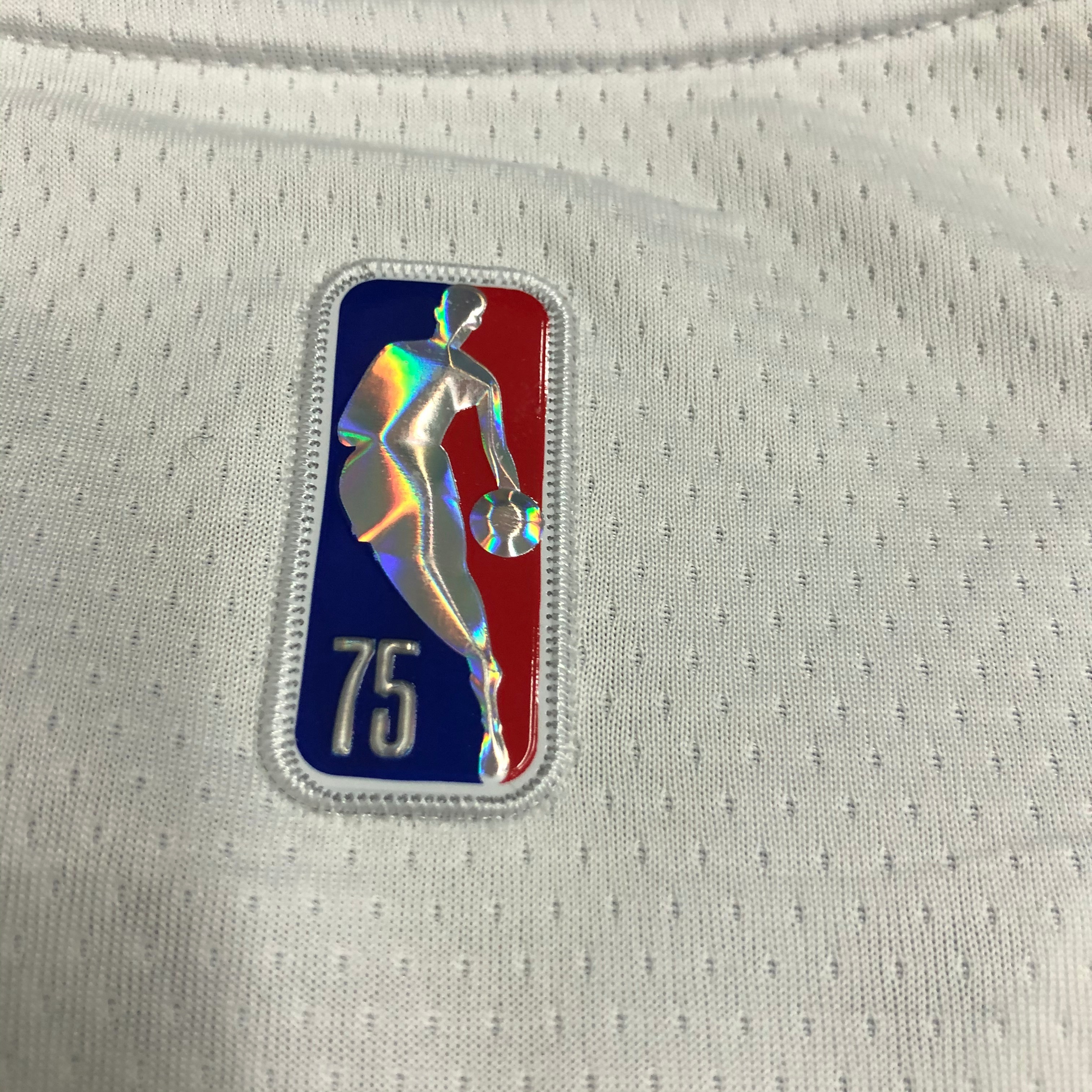 NBA 75th Anniversary Detroit Pistons White #1 IVERSON Jersey High Quality Name and Number Print - leoleo123123