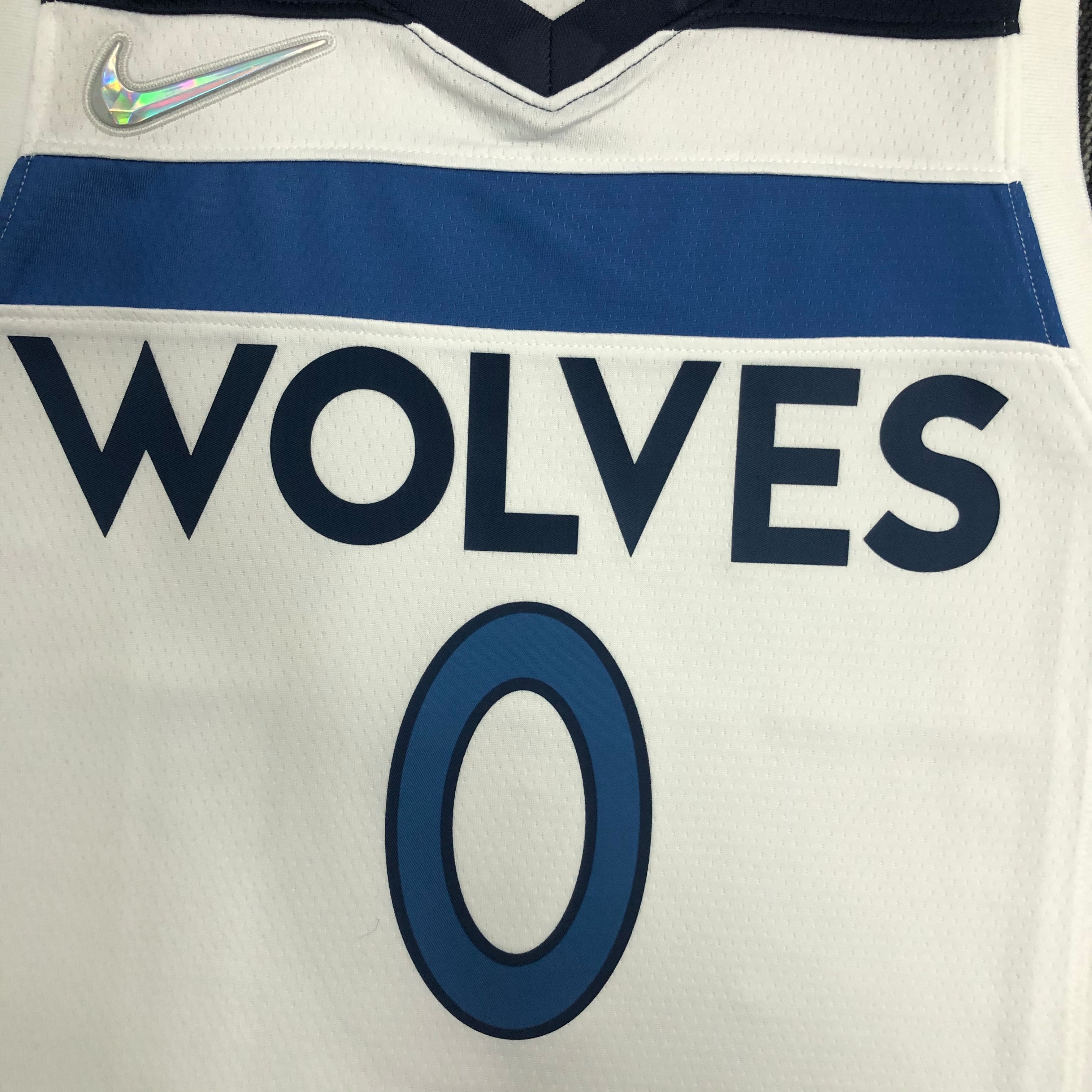 NBA Men 75th Anniversary Minnesota Timberwolves White #0 RUSSELL Jersey High Quality Name and Number Print - leoleo123123