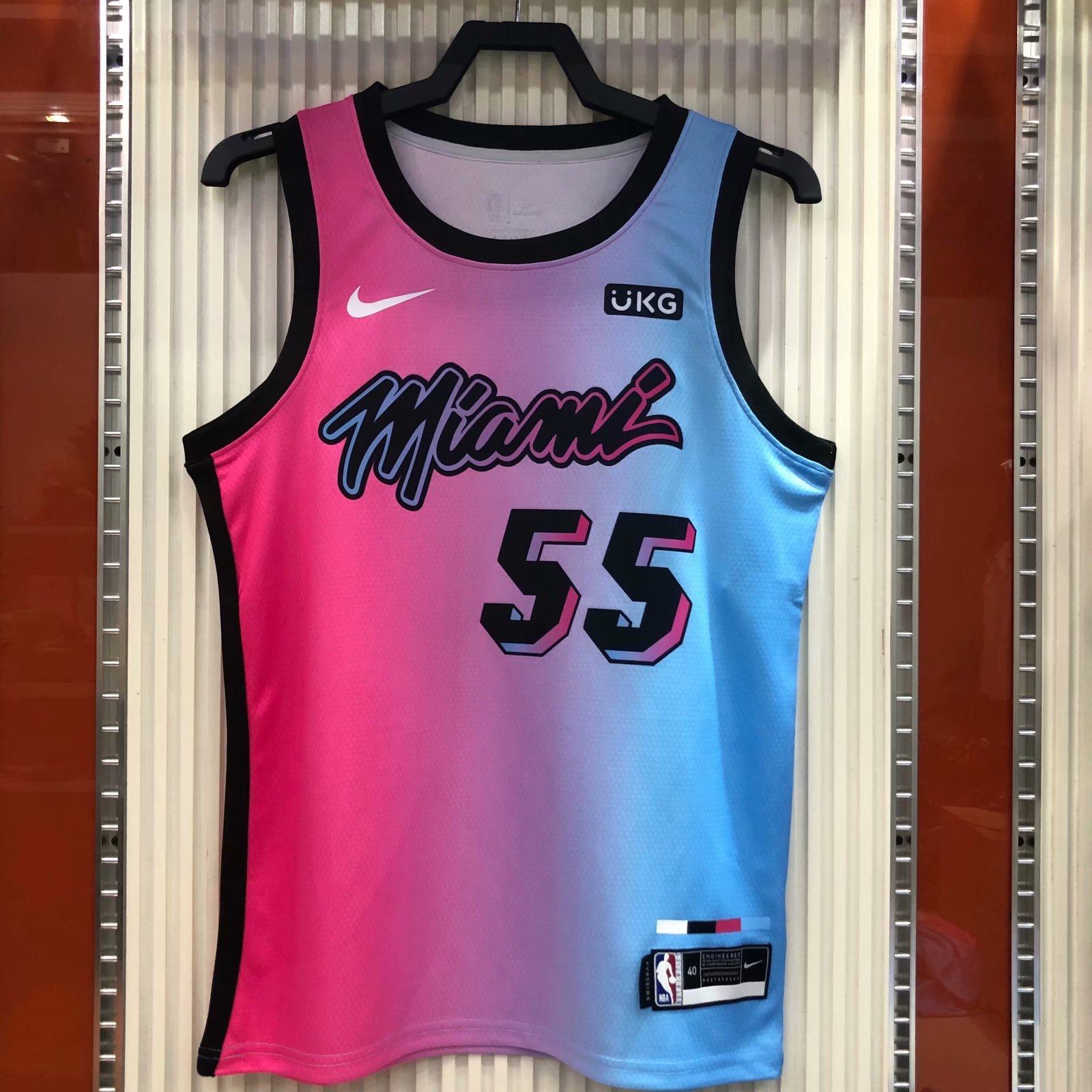 NBA Men Season 2021 Miami Heat City Gradient color Jersey High Quality Name and Number Print - leoleo123123