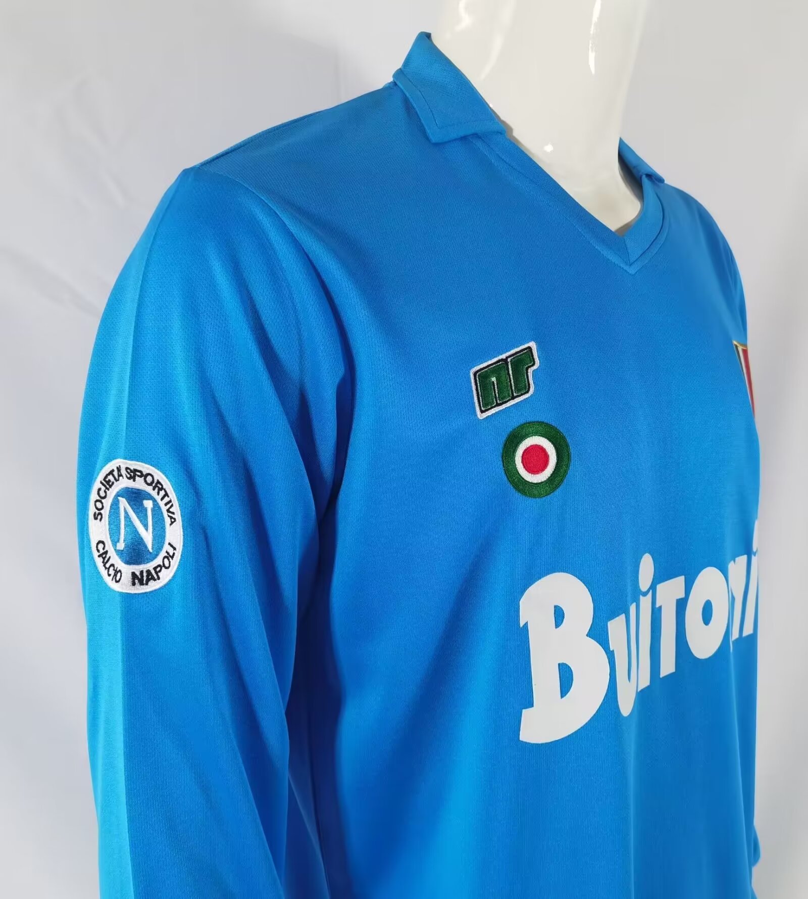 87/88 Napoli Home Retro Jersey Long Sleeve Thail Quality - leoleo123123