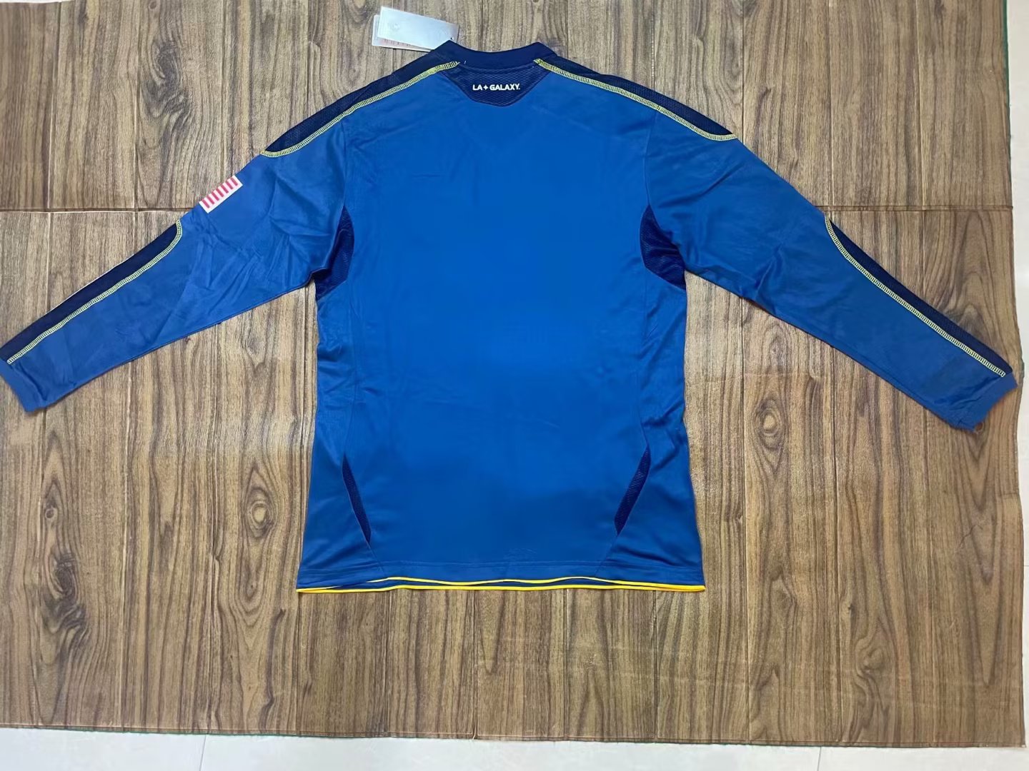 11/12 LA Galaxy Away Blue Retro Jersey Long Sleeve Fans Version - leoleo123123