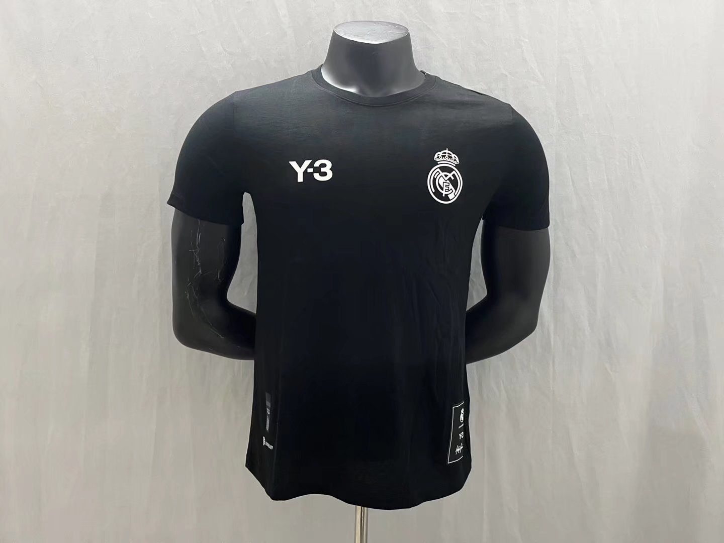 Real Madrid Y-3 Cotton T-shirt Black Color - leoleo123123