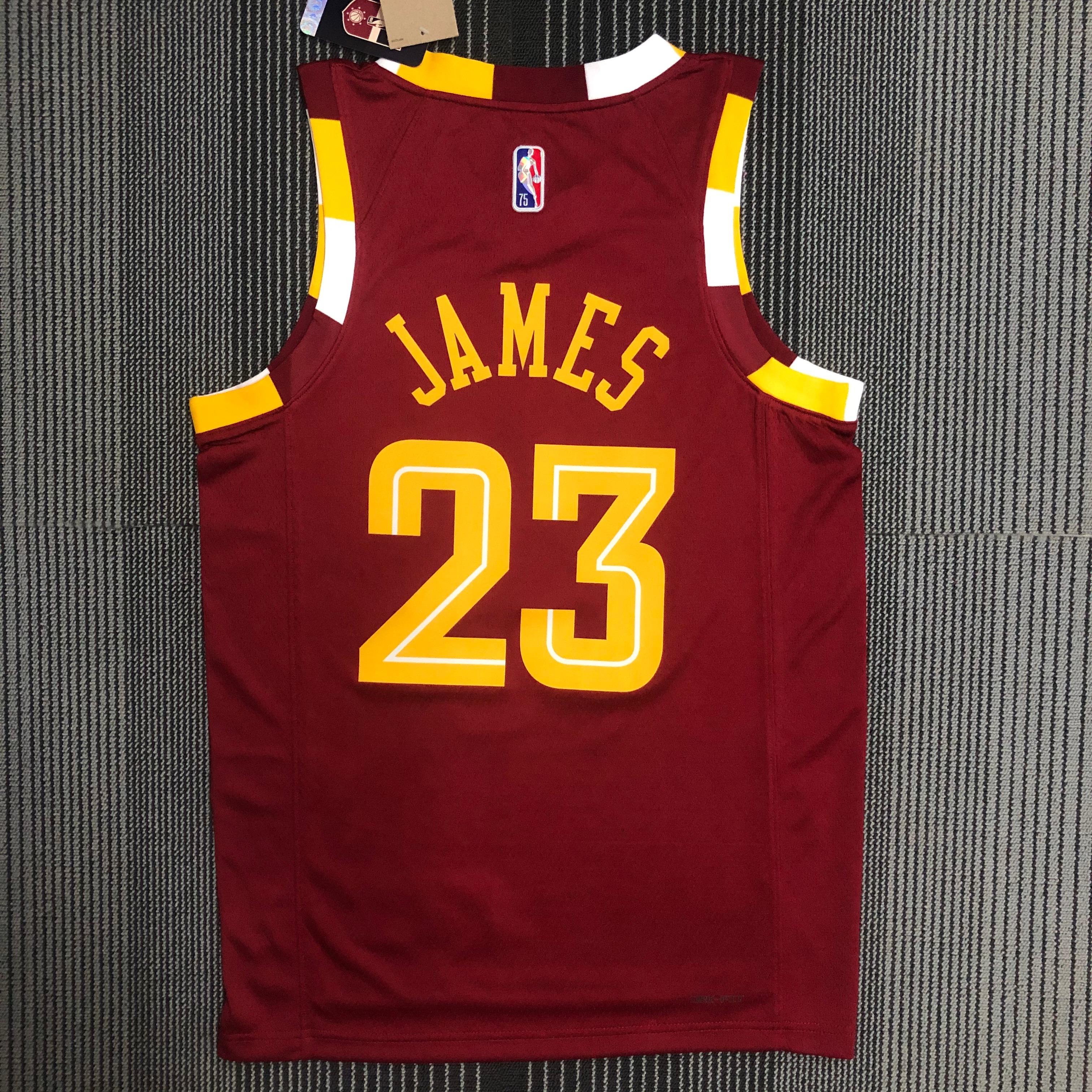 NBA Season 2022 Men Cleveland Cavaliers Red #23 JAMES Jersey High Quality Name and Number Print - leoleo123123