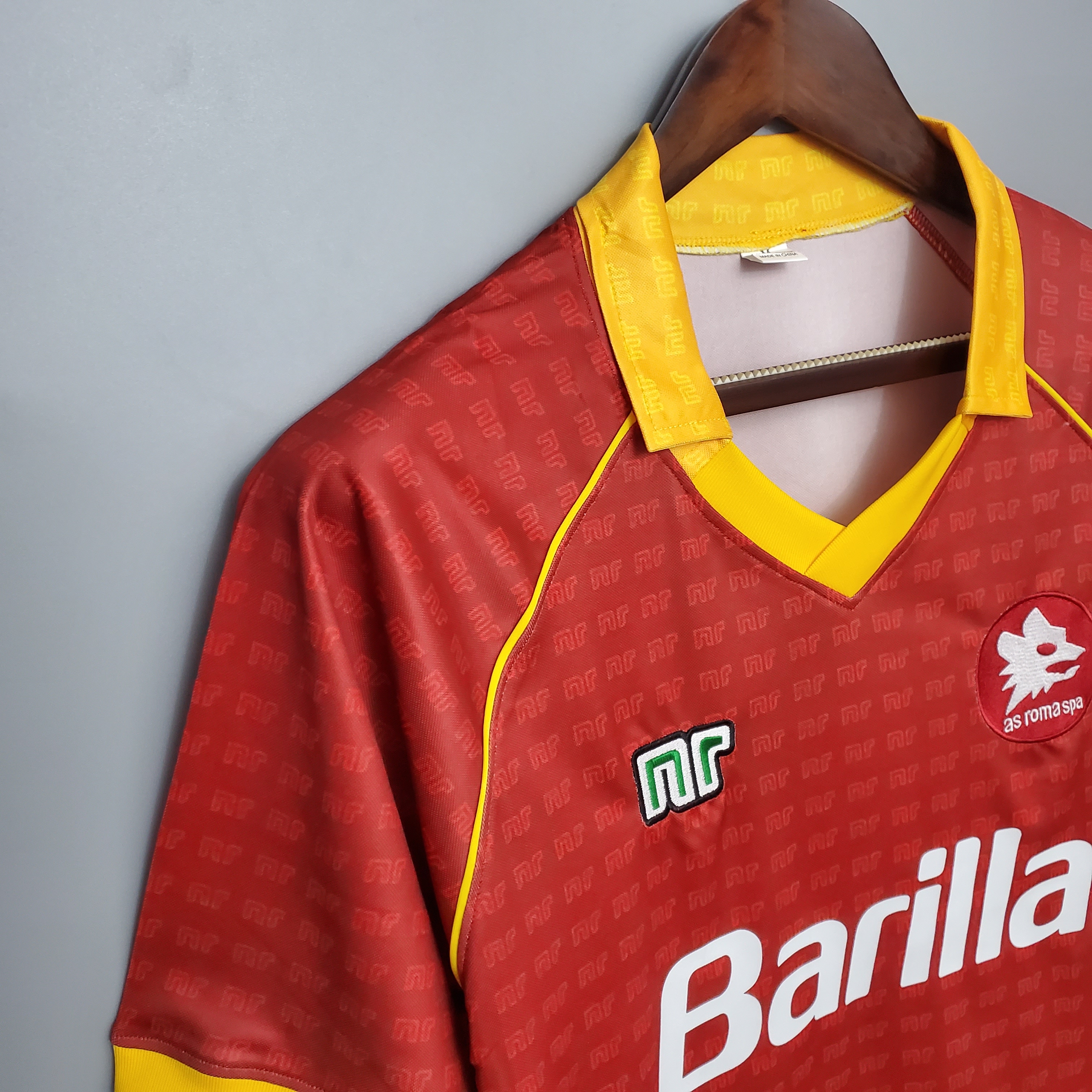 90/91 Roma Home Retro Jersey - leoleo123123