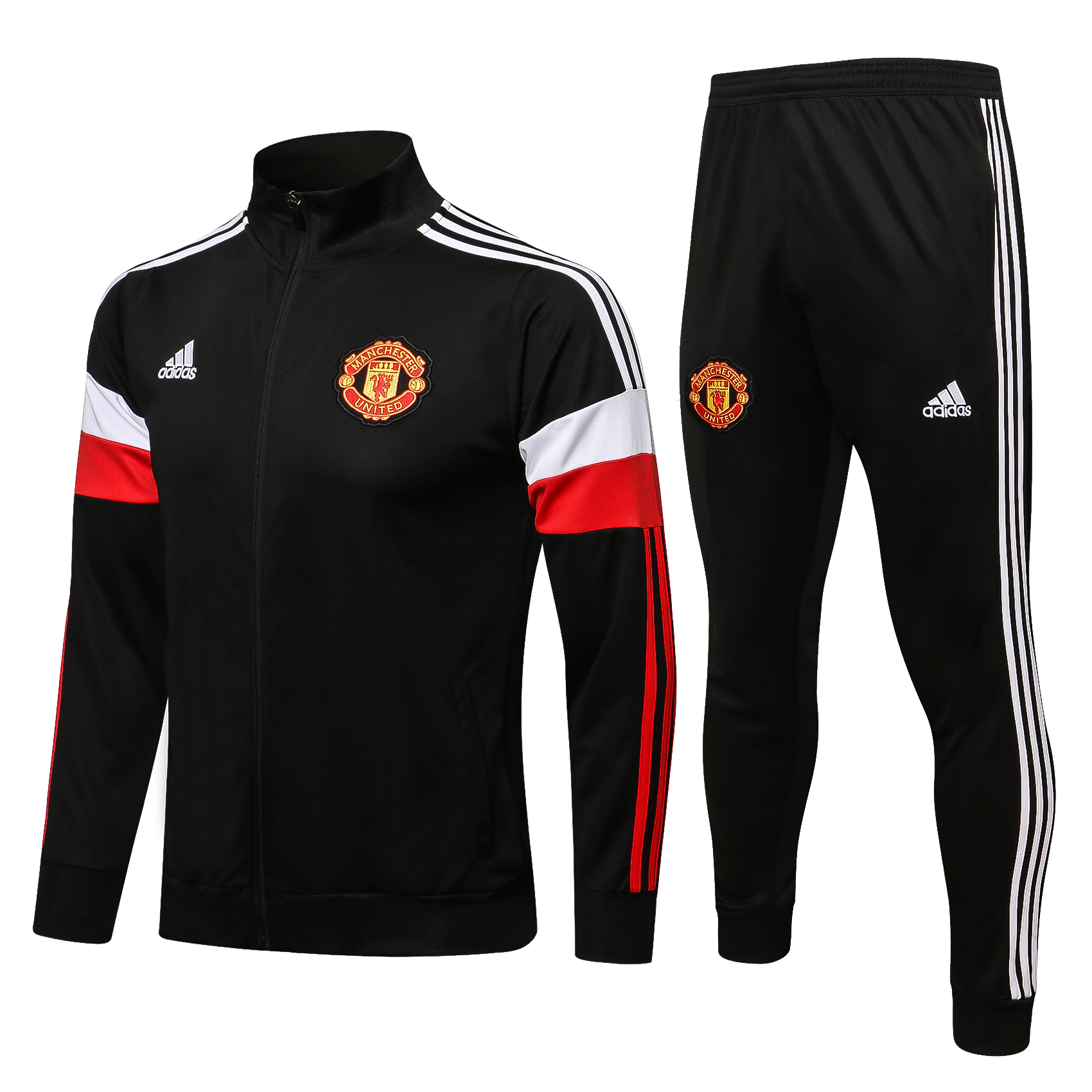 21/22 Man United Black Jacket Tracksuit Thai Quality - leoleo123123