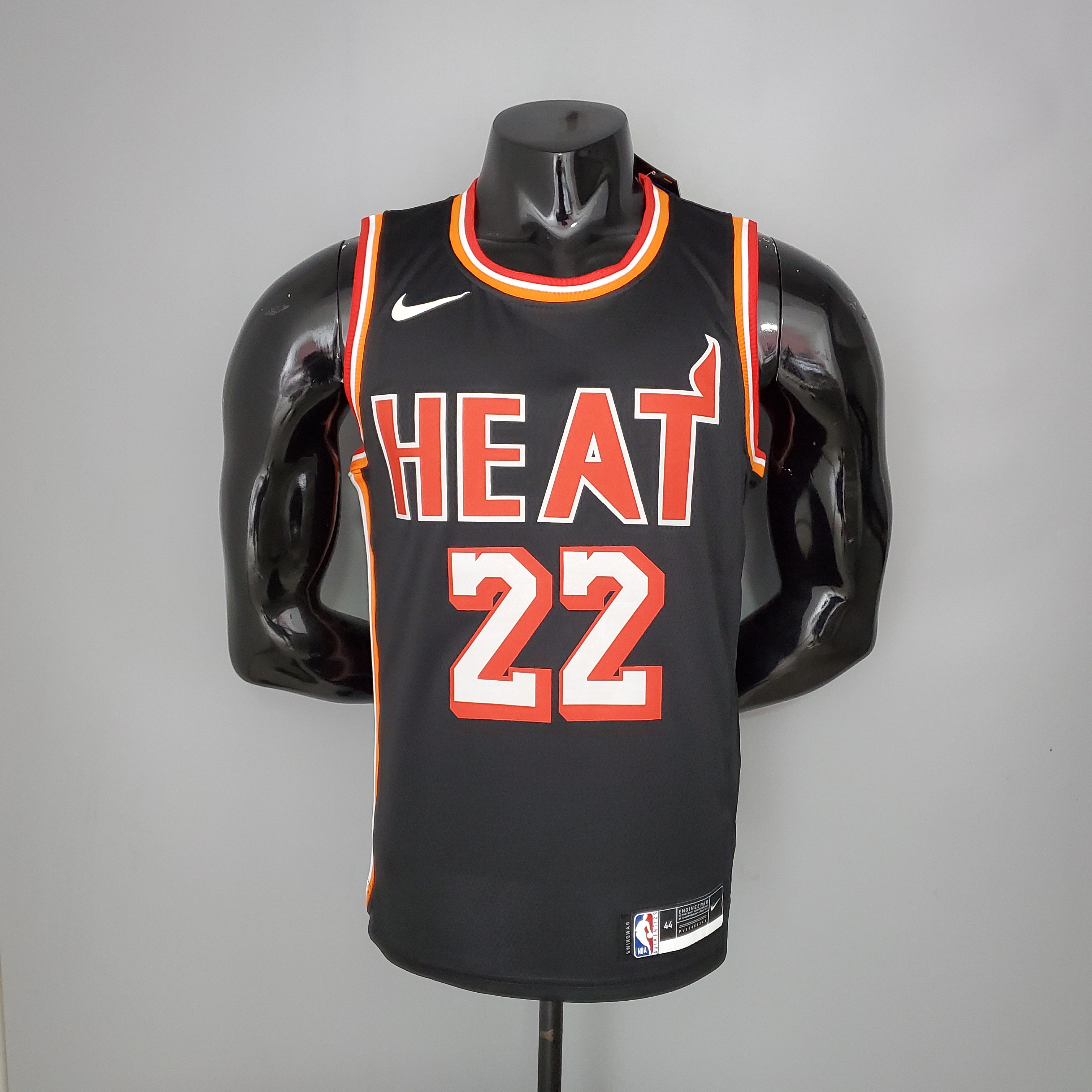 NBA Men Season 2018 Miami Heat Black #22 BUTLER Jersey High Quality Name and Number Print - leoleo123123