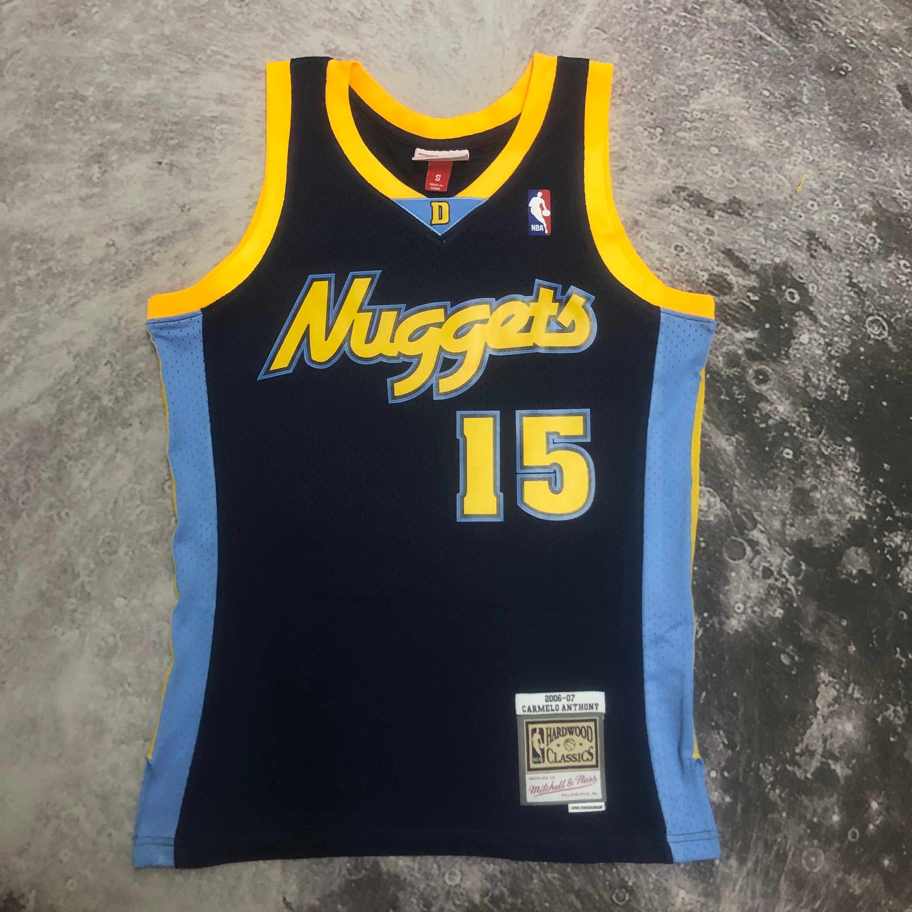 NBA Men Season 06-07 Denver Nuggets Dark Blue #15 ANTHONY Jersey High Quality Name and Number Print - leoleo123123