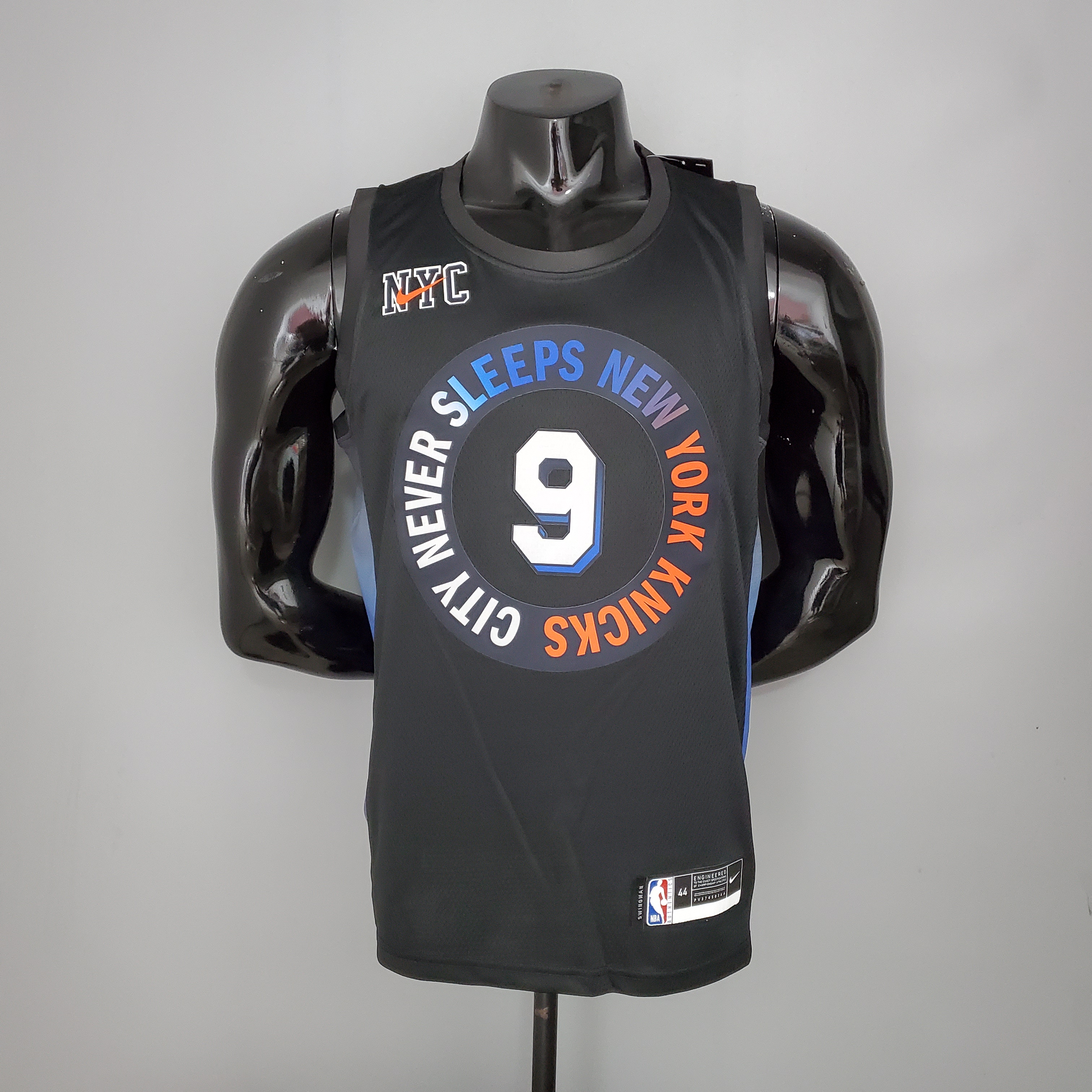 NBA Season 2021 Men New York Knicks Black #9 BARRETT Jersey High Quality Name and Number Print - leoleo123123