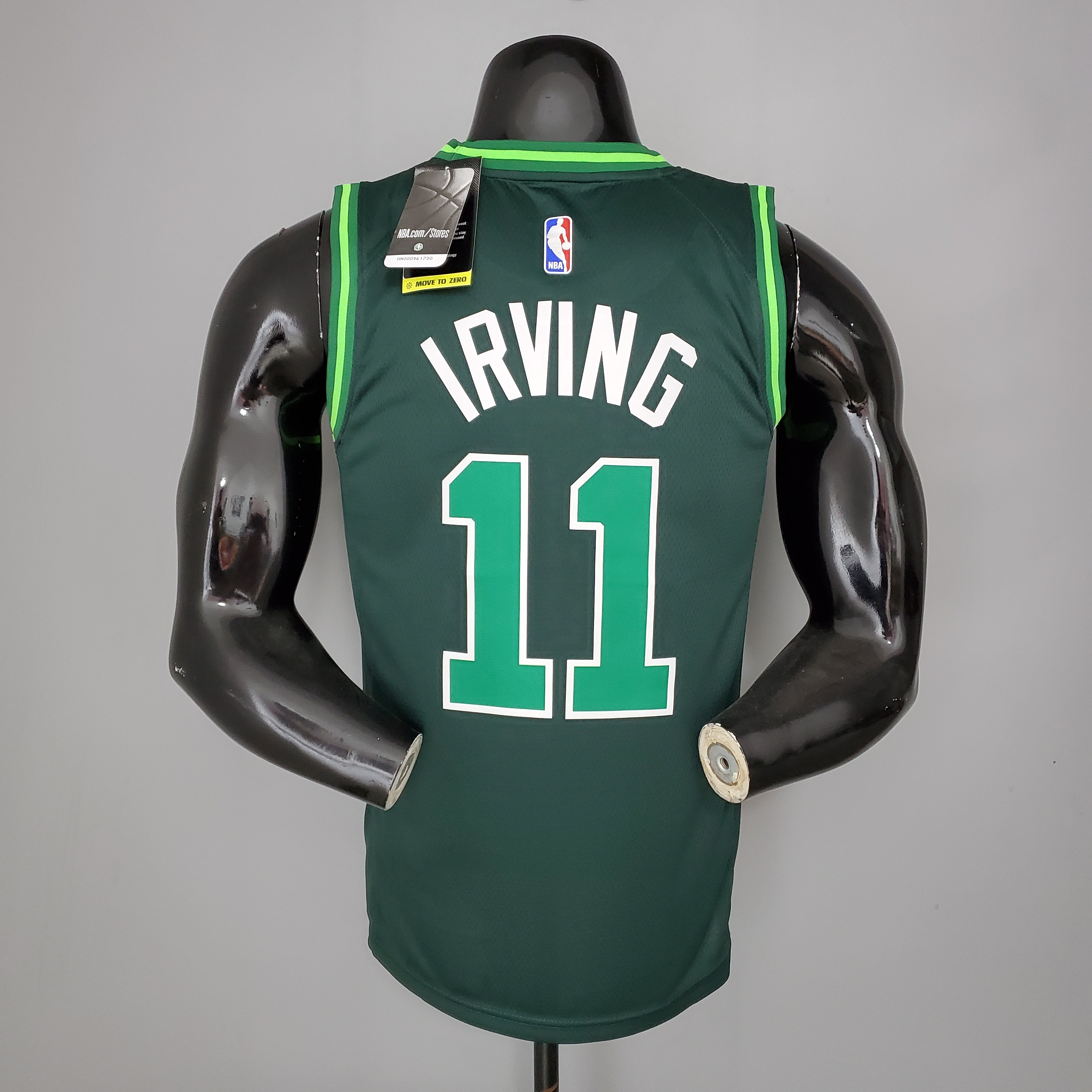 NBA Season 2021 Boston Celtics Dark Green Rewarding Version #11 IRVING Jersey High Quality Name and Number Print - leoleo123123