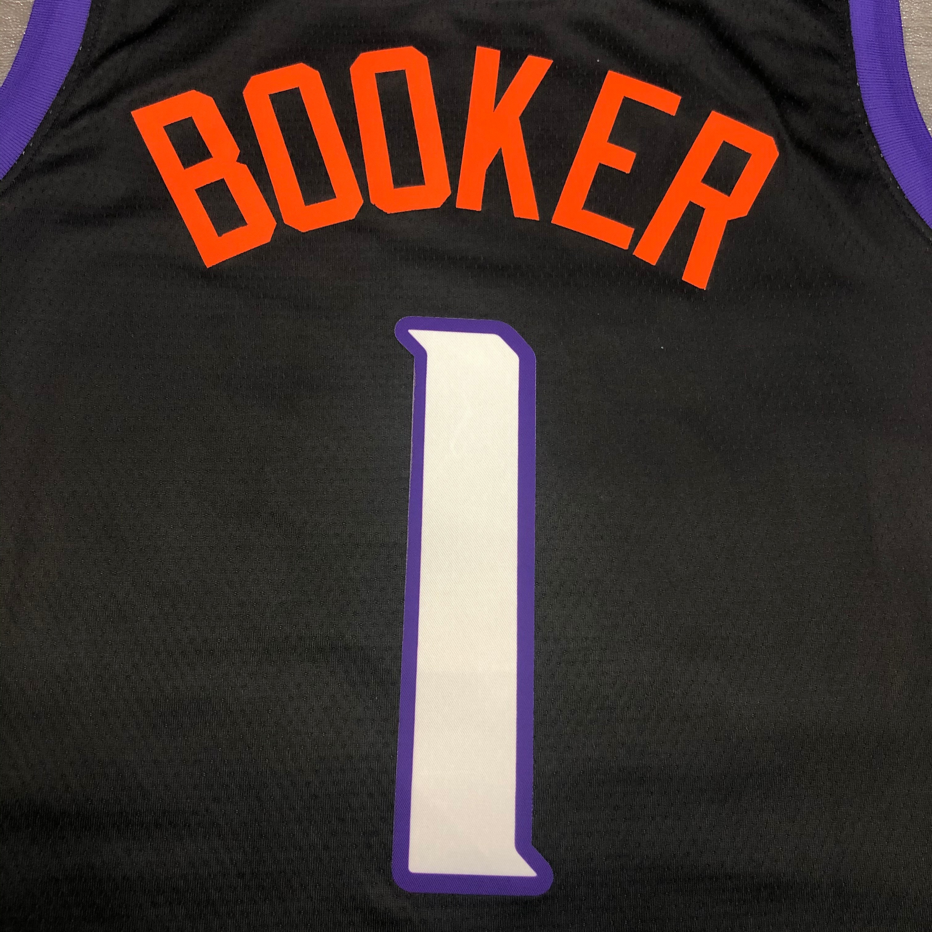 NBA Season 20-21 Men Phoenix Suns Black #1 BOOKER Jersey High Quality Name and Number Print - leoleo123123