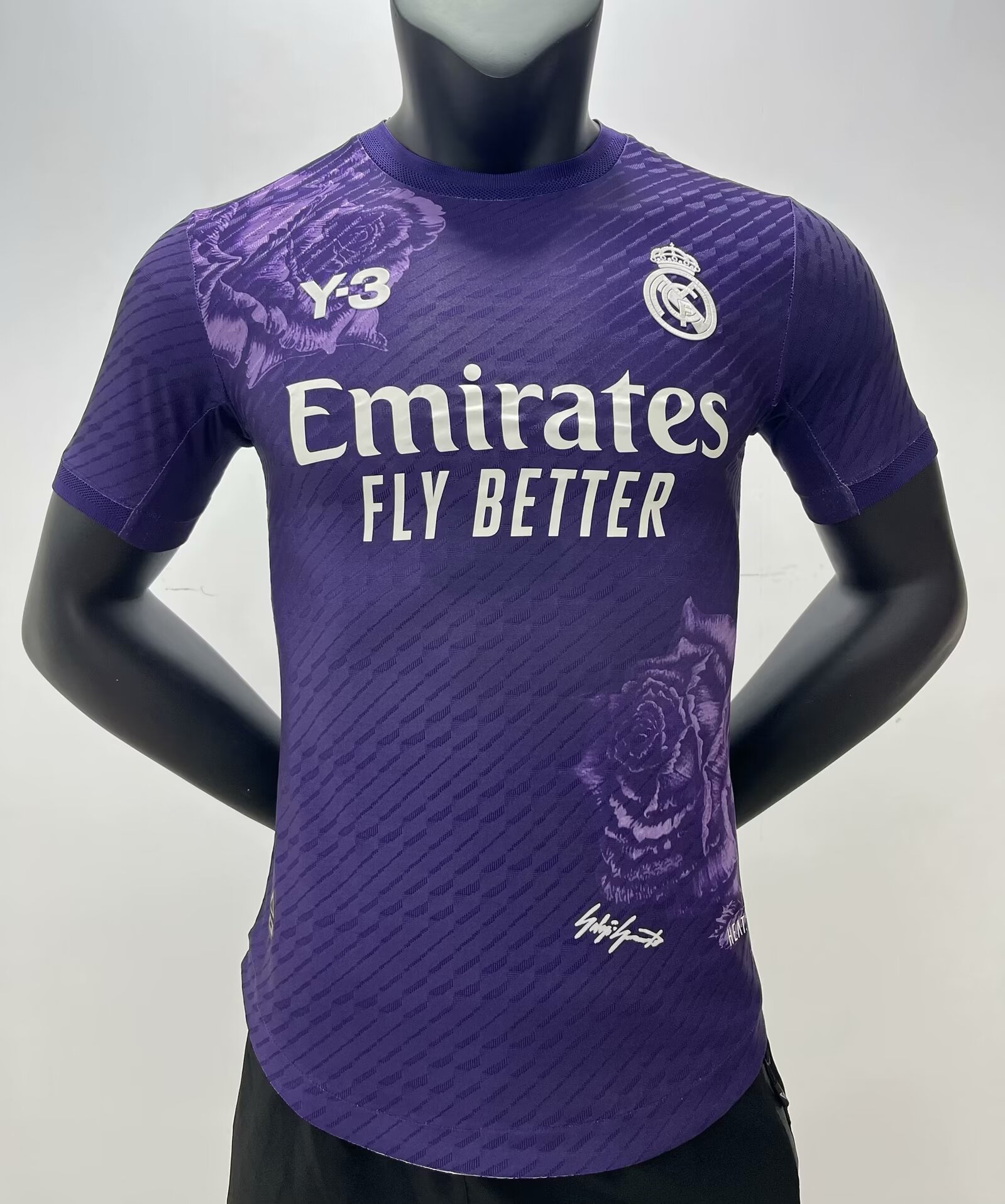 23/24 Real Madrid Y-3 purple Jersey Player Version 1:1 Quality xiongyinig - leoleo123123