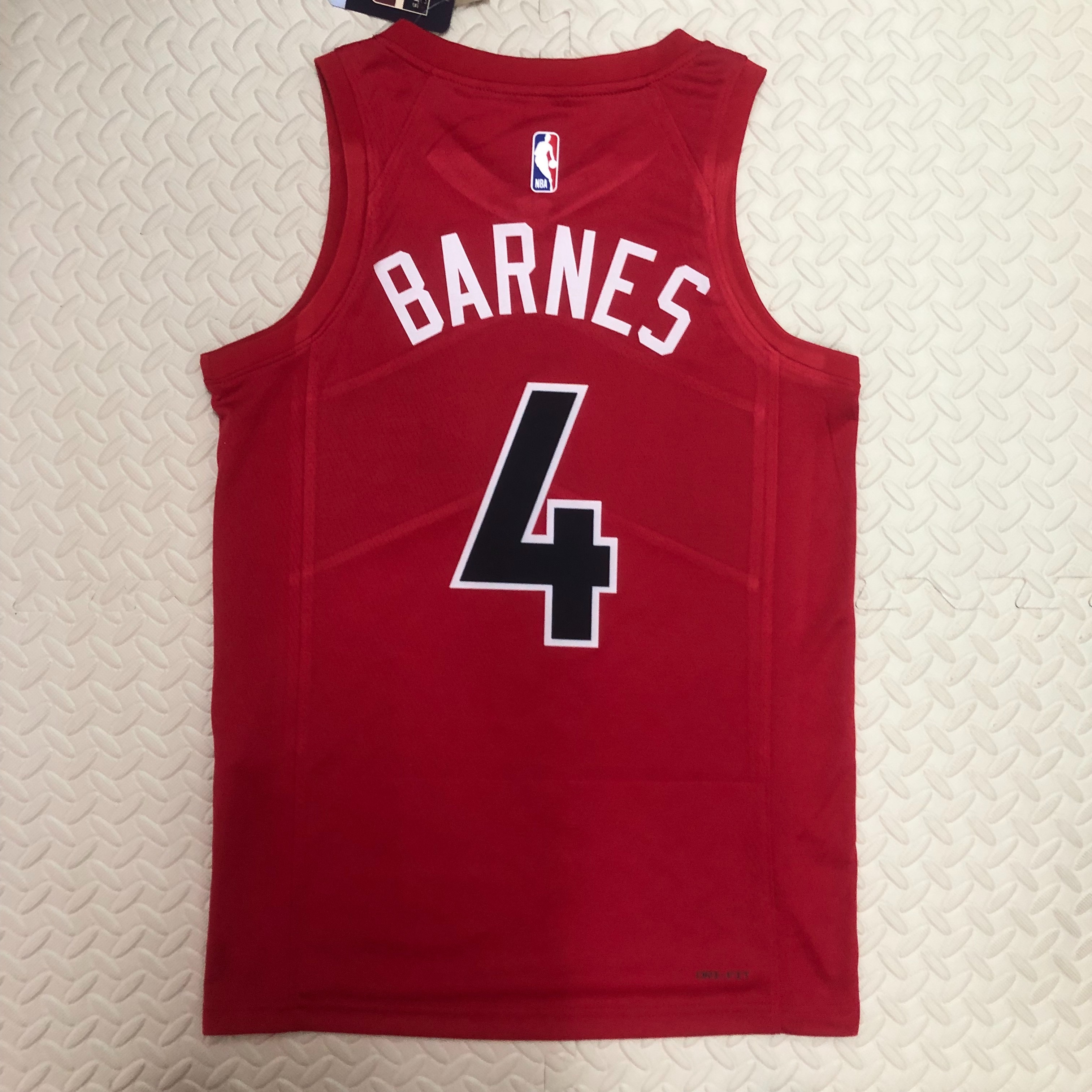NBA Men Toronto Raptors Red #4 BARNES Jersey High Quality Name and Number Print - leoleo123123