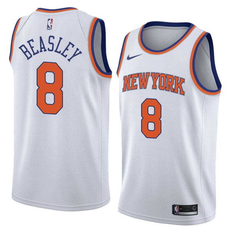 NBA Men New York Knicks White #8 BEASLEY Jersey High Quality Name and Number Print - leoleo123123