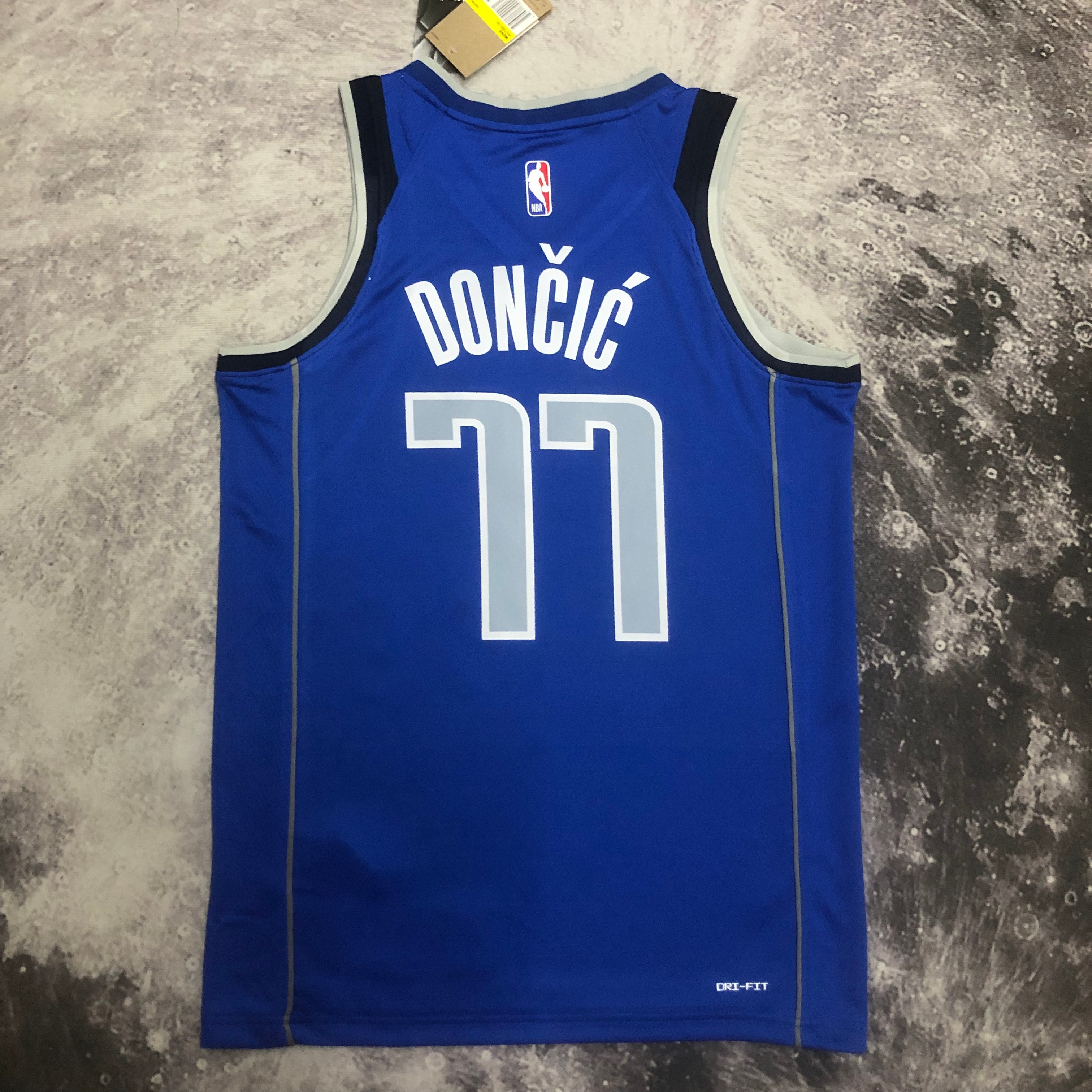 NBA Men 2023 Dallas Mavericks Blue #77 DONCIC Jersey High Quality Name and Number Print - leoleo123123