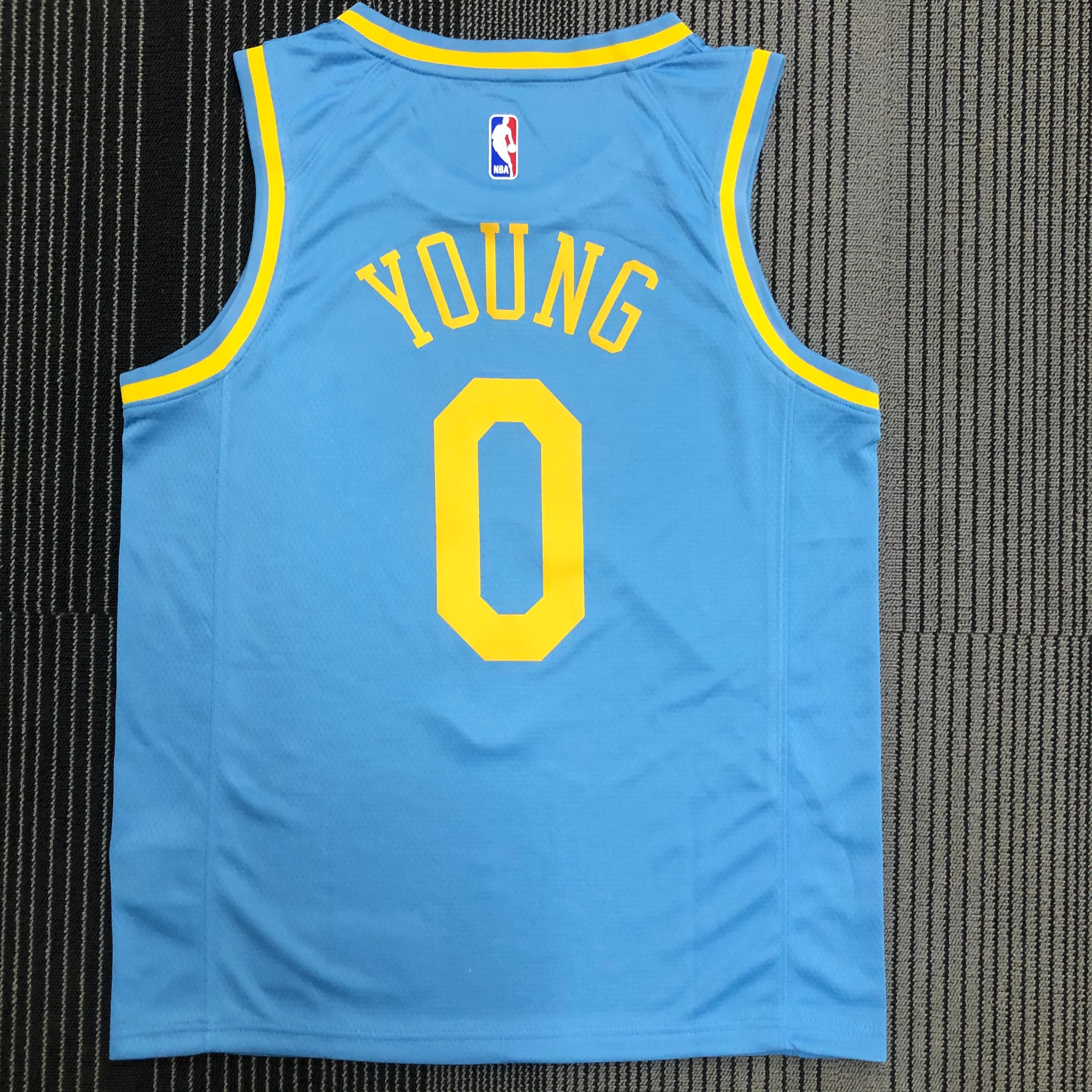 NBA Season 2021 Los Angeles Lakers Minneapolis Blue #0 YOUNG Round Neck Jersey High Quality Name and Number Print - leoleo123123