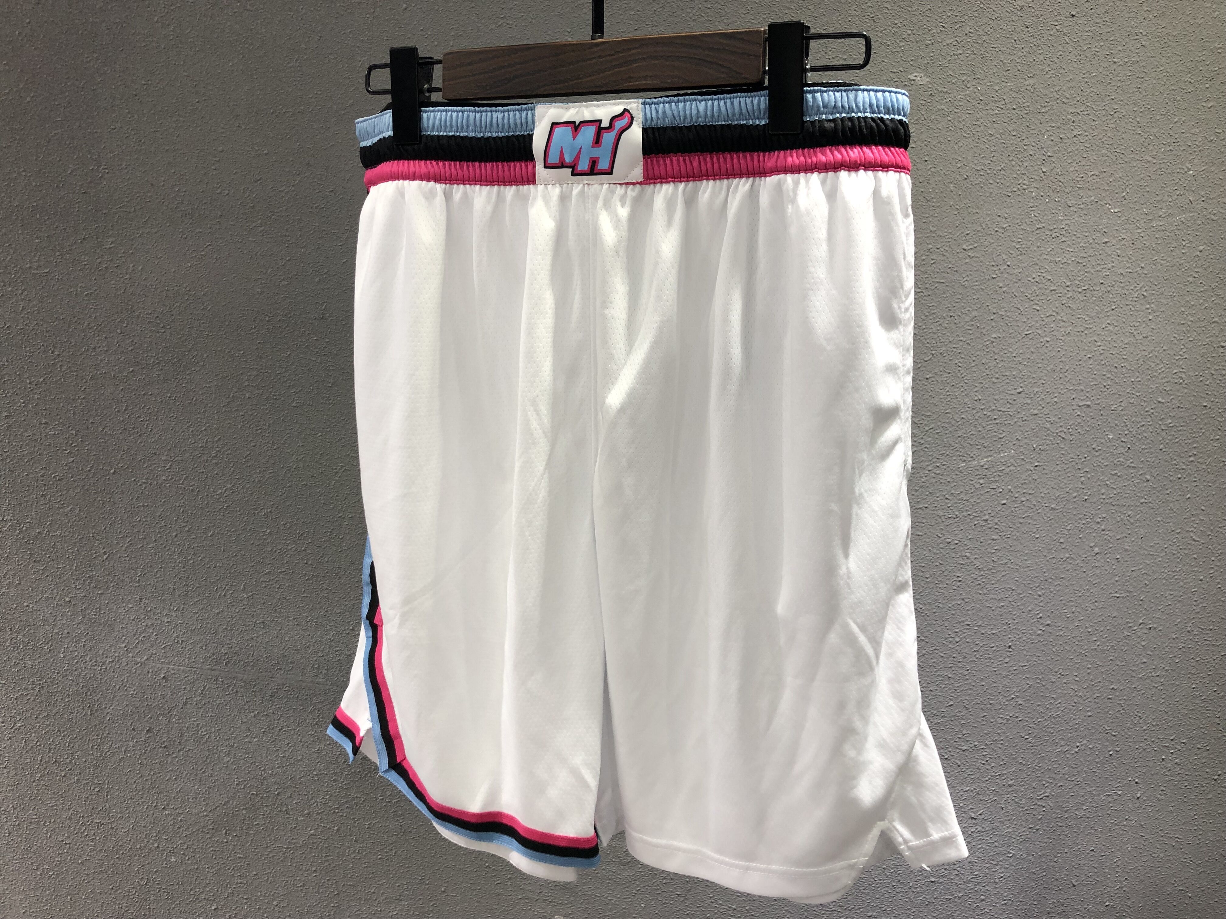 NBA Men Miami Heat White City Pant High Quality Name and Number Print - leoleo123123