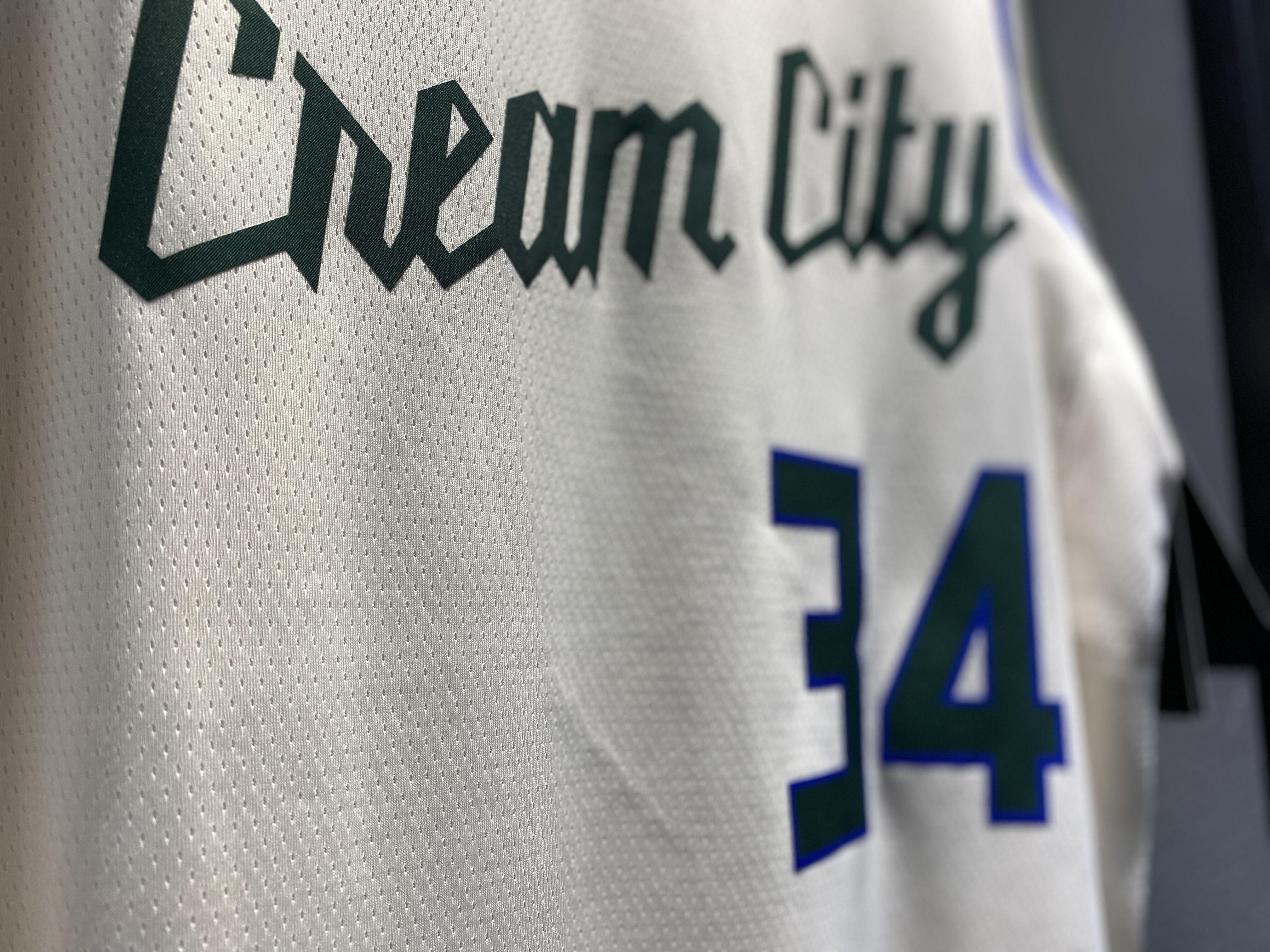 NBA Men Milwaukee Bucks Beige City #34 ANTETOKOUNMPO Jersey High Quality Name and Number Print - leoleo123123
