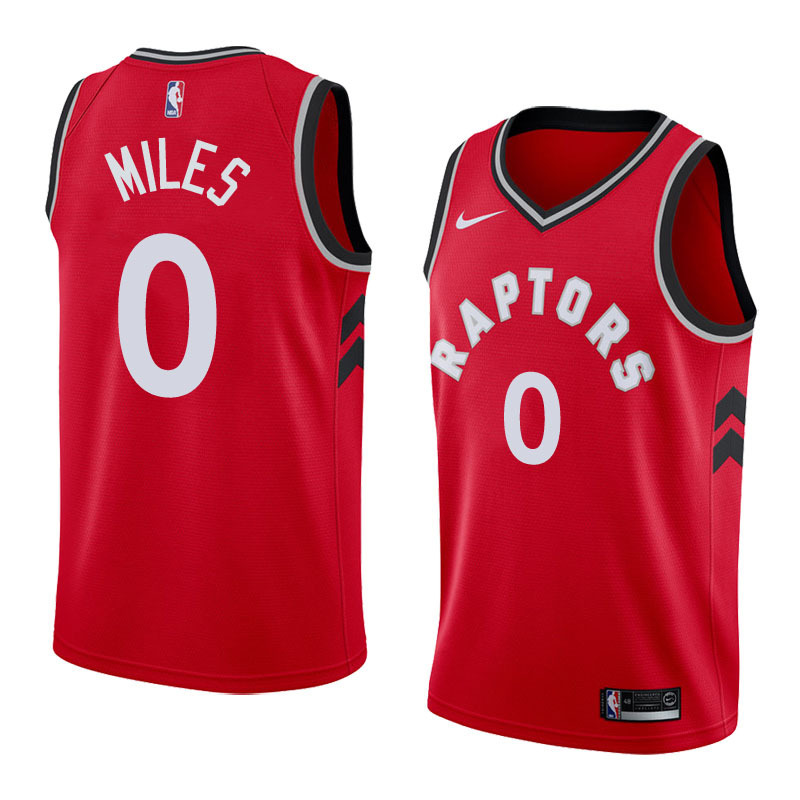 NBA Men Toronto Raptors Red #0 MILES Jersey High Quality Name and Number Print - leoleo123123