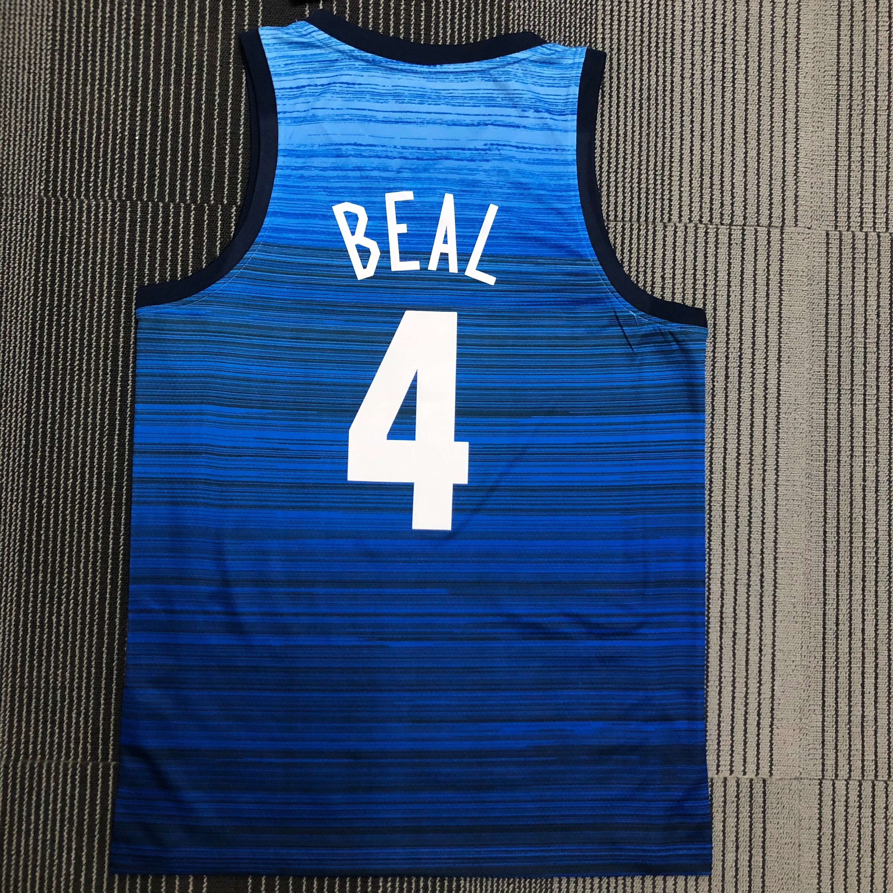 NBA Men Tokoyo Olimpics 2020 USA National Blue #4 BEAL Jersey High Quality Name and Number Print - leoleo123123