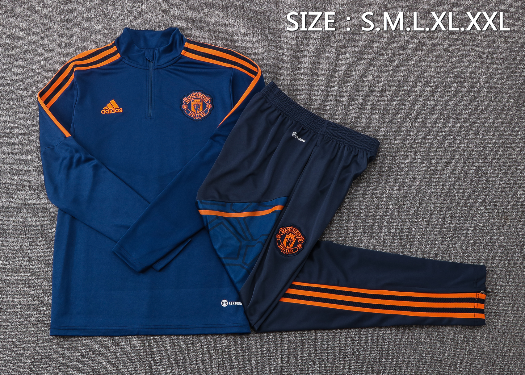 22/23 Man United Blue Sweater Tracksuit Thai Quality - leoleo123123