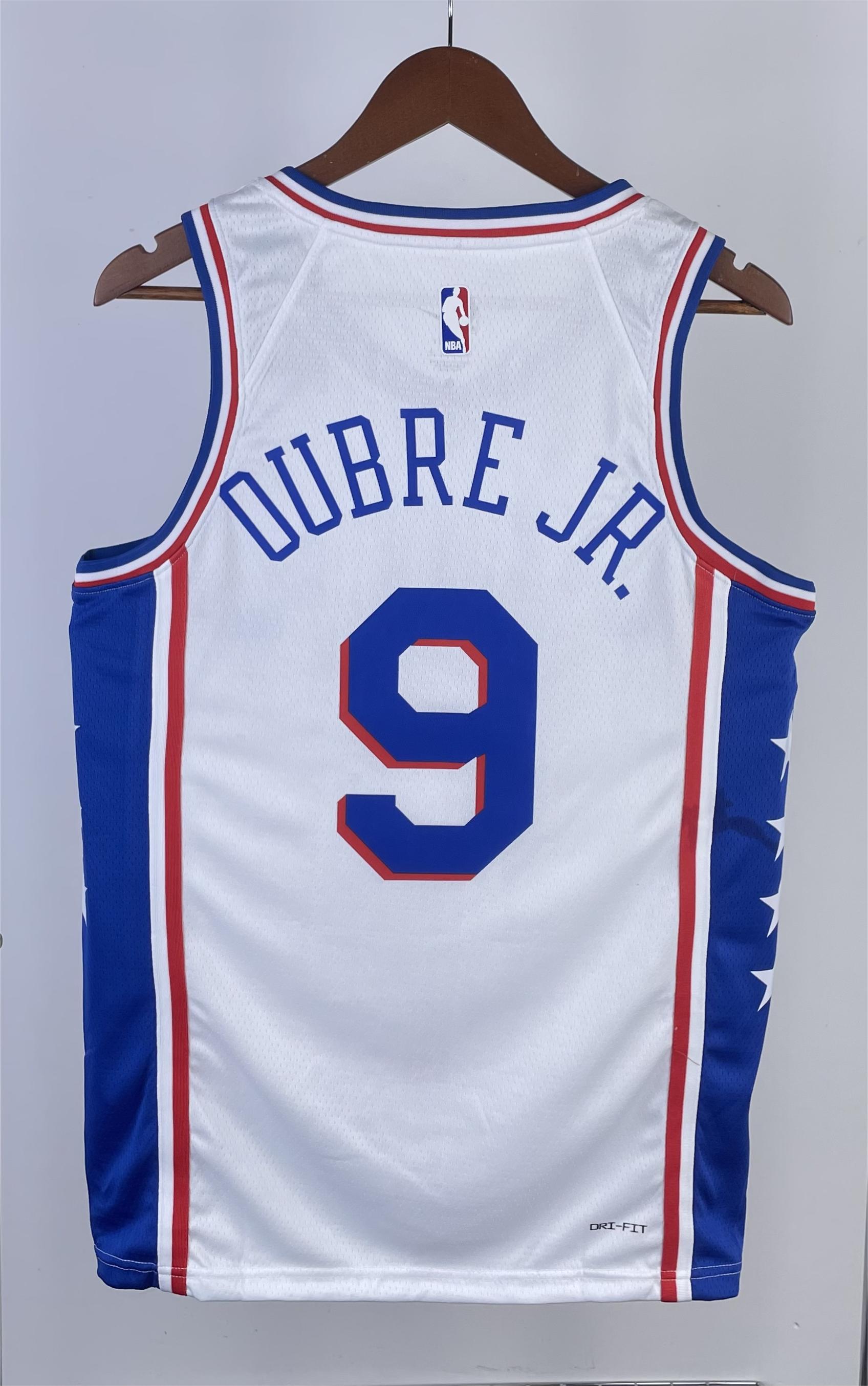NBA Men 2023 Philadelphia 76ers White #9 OUBRE JR. Swingman Jersey - leoleo123123