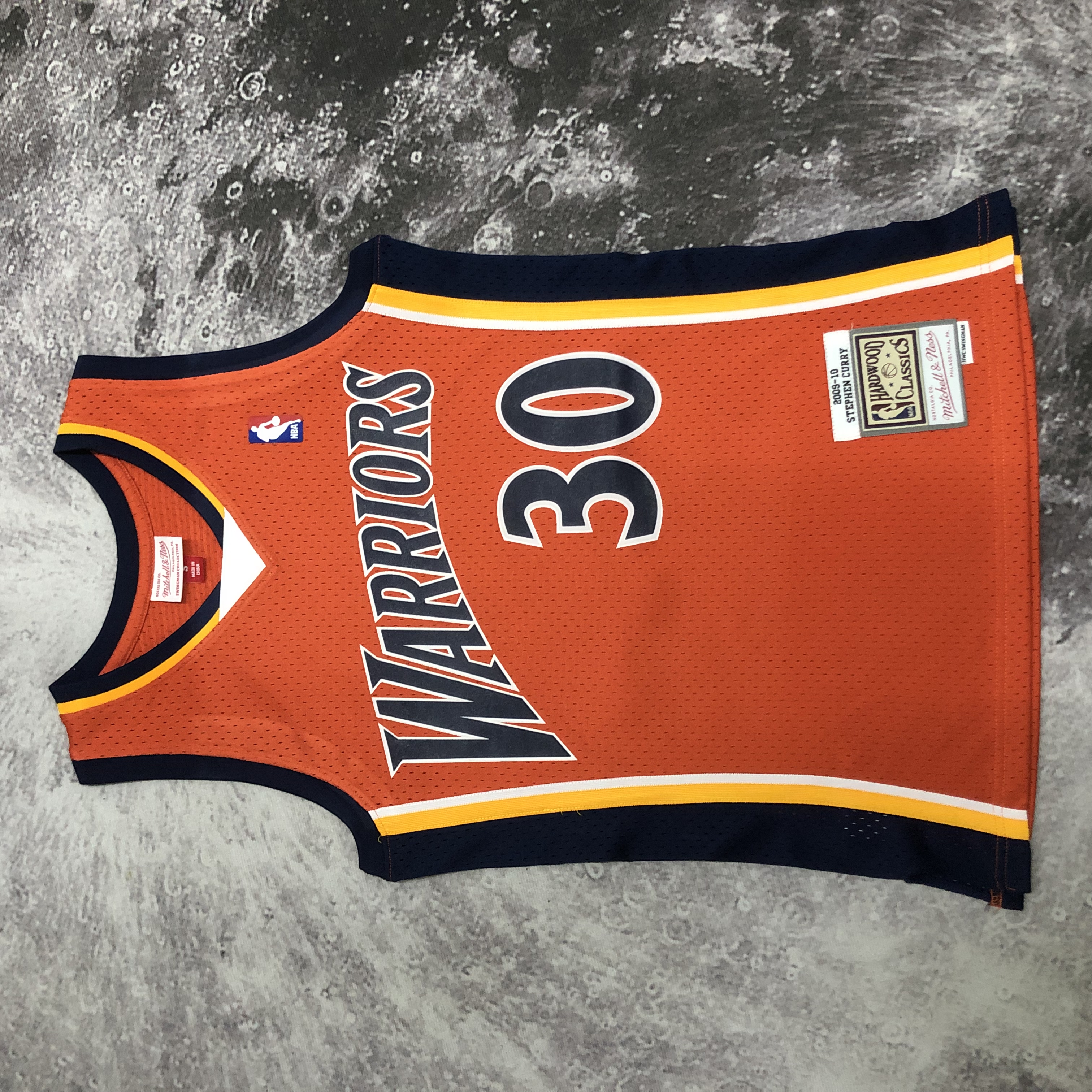 NBA Men Mitchell & Ness Youth 09-10 Golden State Warriors Orange #30 CURRY Swingman Jersey - leoleo123123