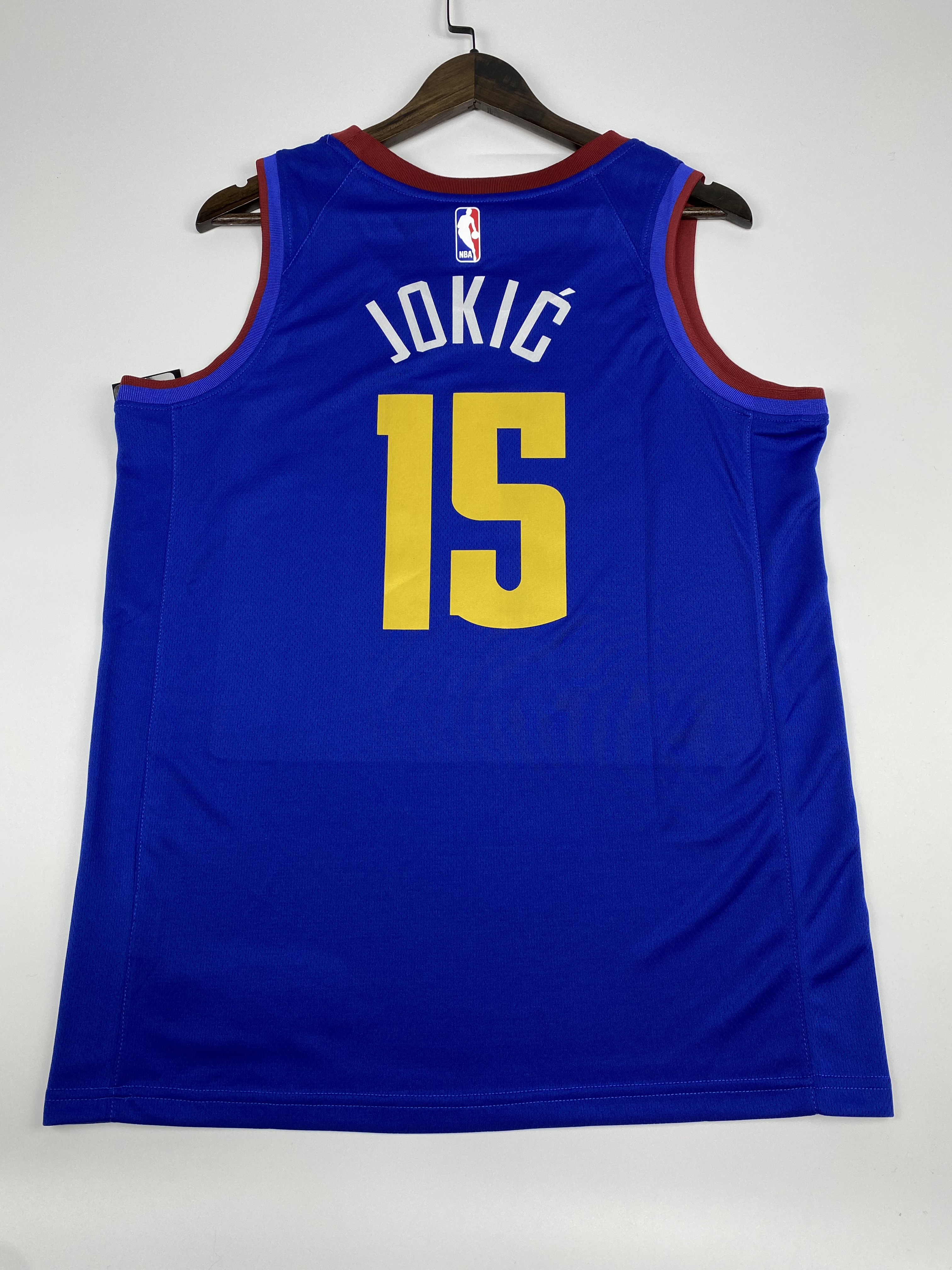 NBA Men Denver Nuggets Blue City #15 JOKIC Jersey High Quality Name and Number Print - leoleo123123