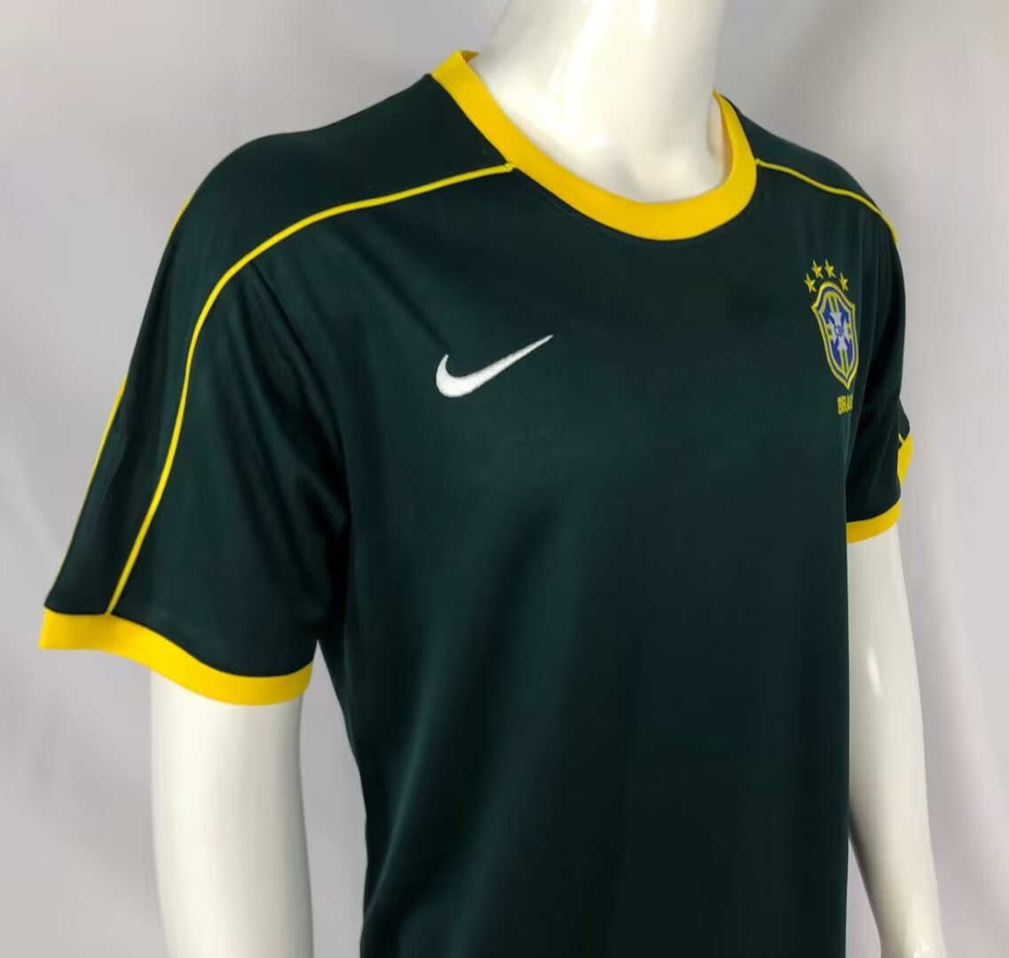 1998 Brazil Goalkeeper Retro Jersey - leoleo123123