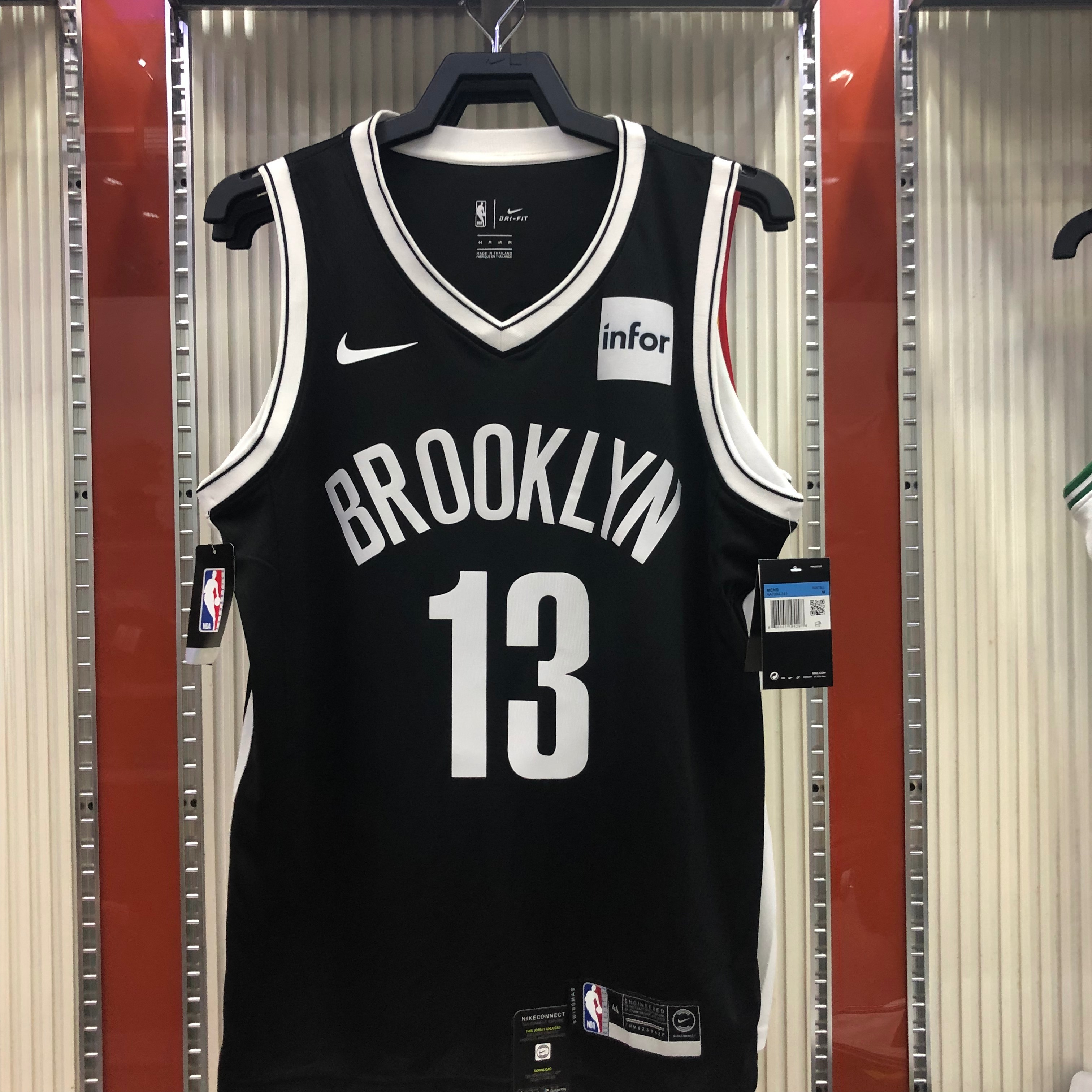 NBA Men New Brooklyn Nets Black #13 HARDEN Jersey High Quality Name and Number Print - leoleo123123