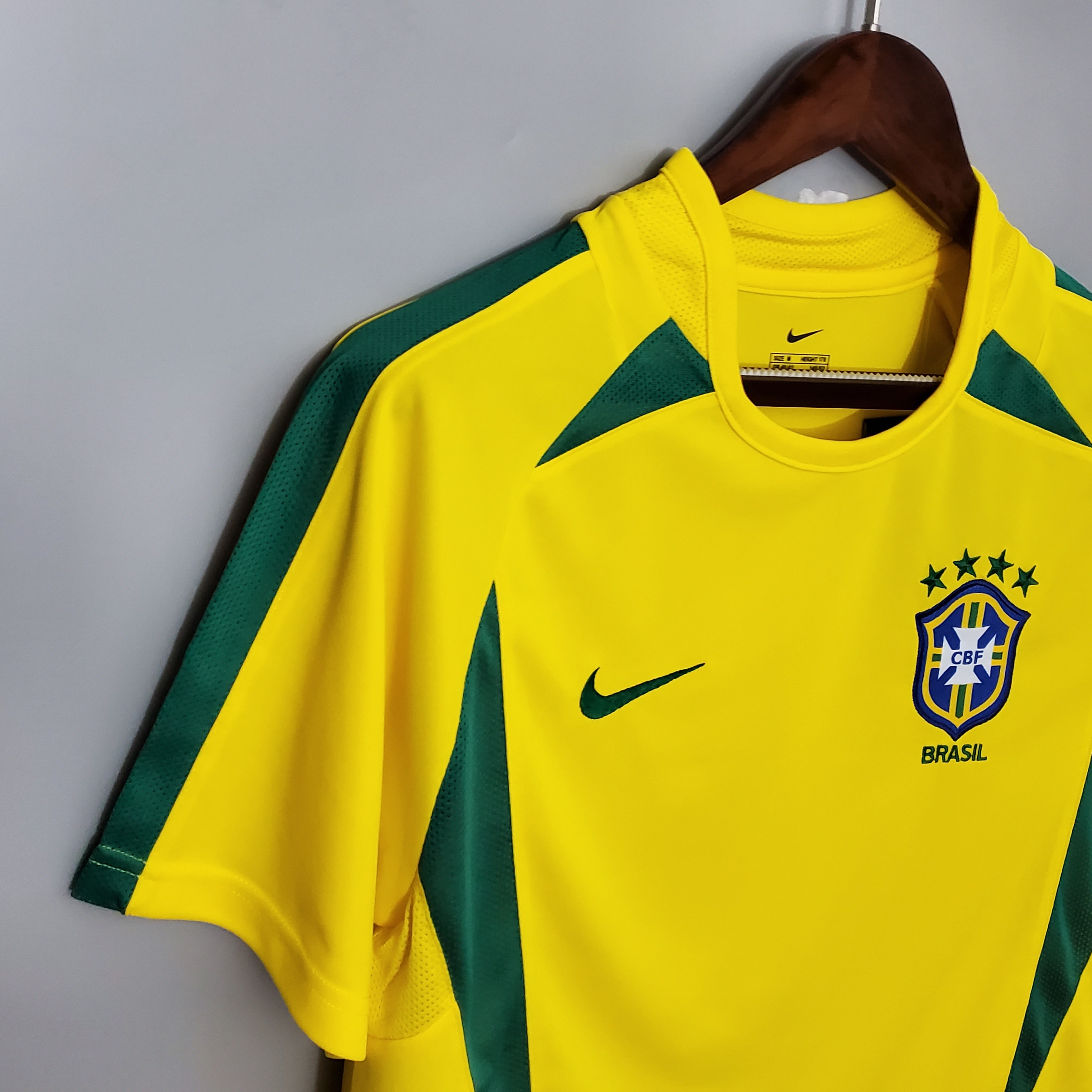 2002 Brazil Home Retro Jersey - leoleo123123